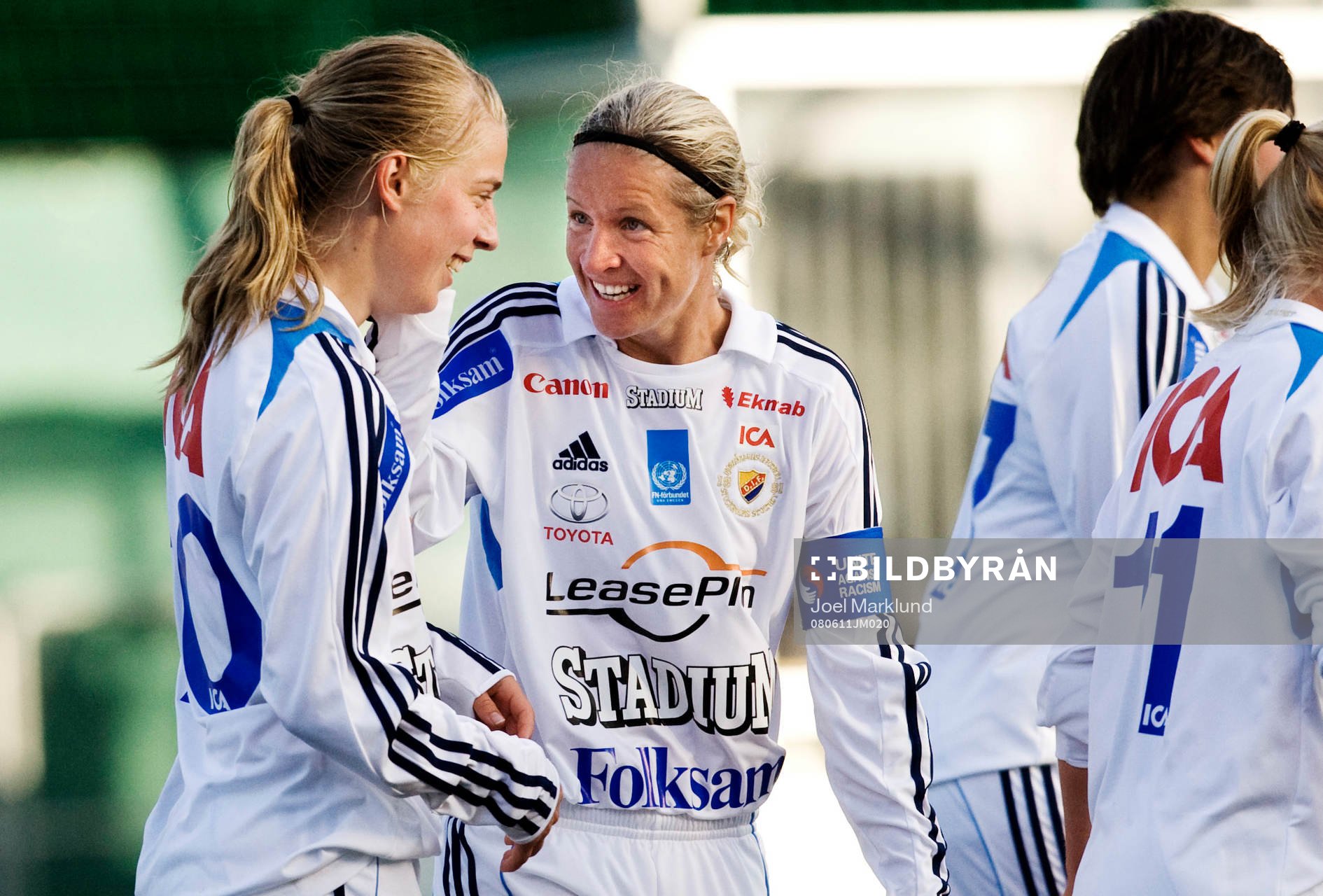 Linda Sällström, Djurgården, får beröm av Victoria