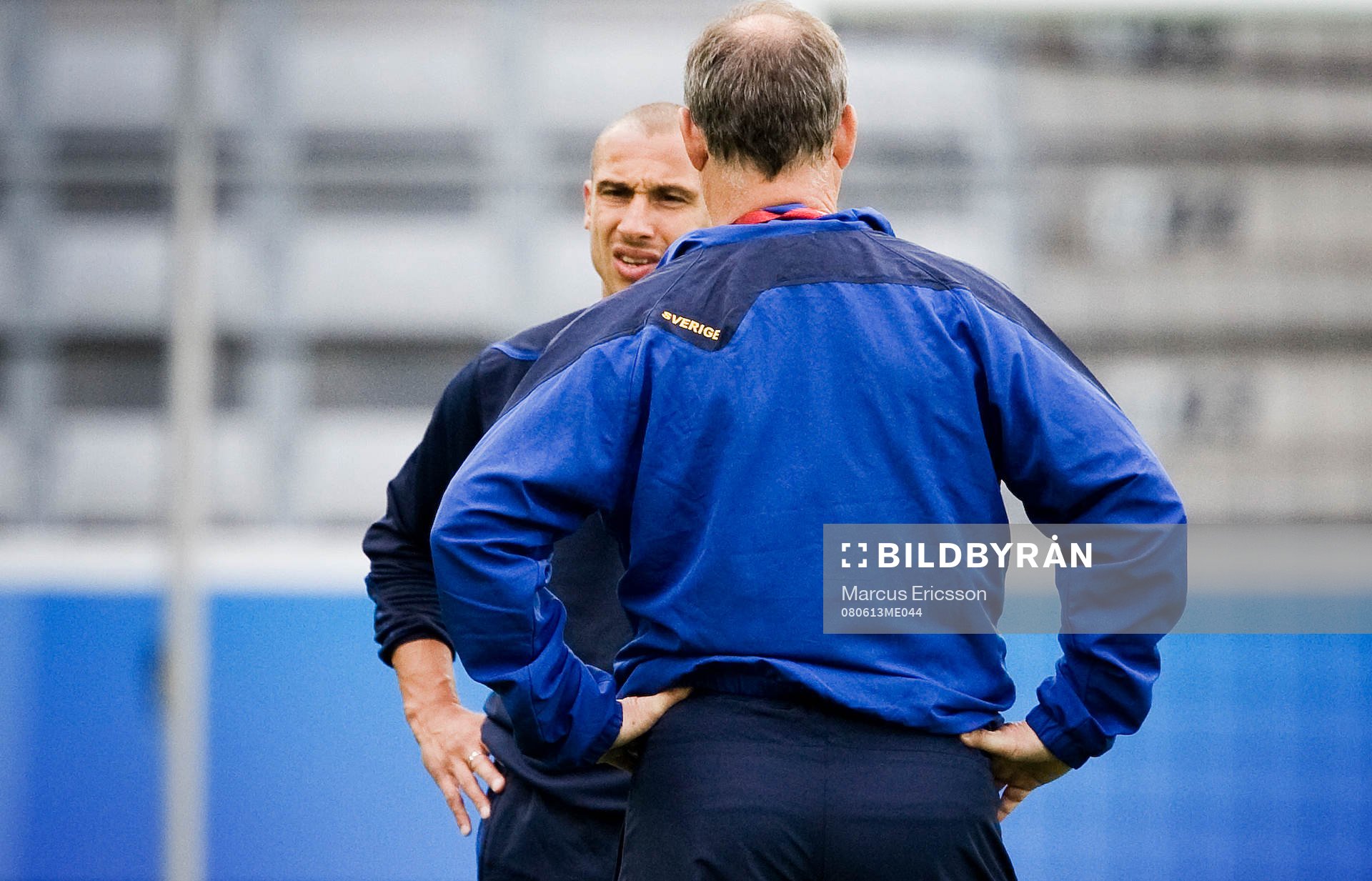 Henrik Larsson och Lars Lagerbäck, Förbundskapten