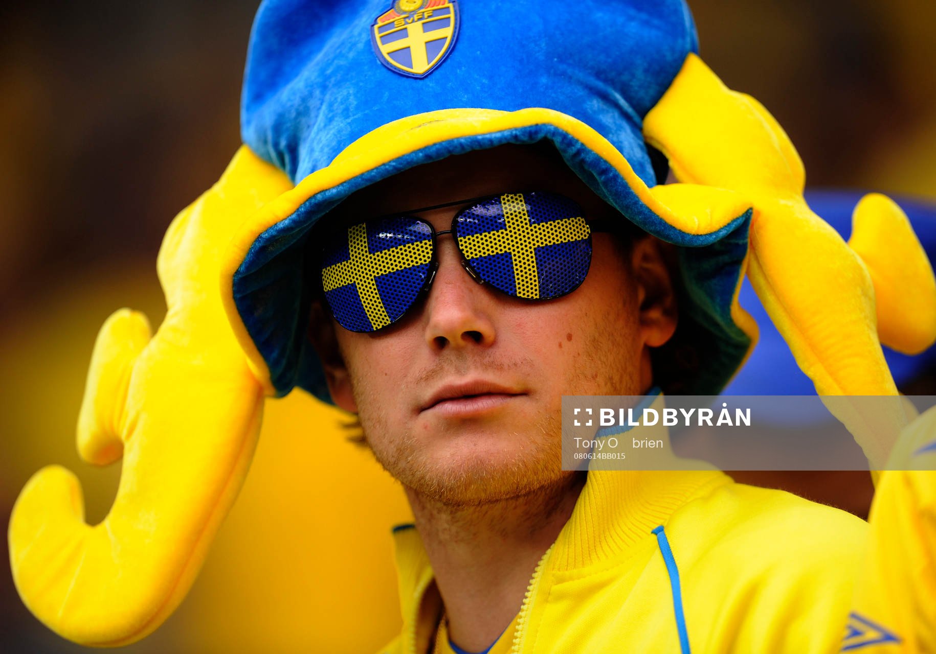 Fan, supporter, glasögon, solglasögon, hatt, huvudbonad