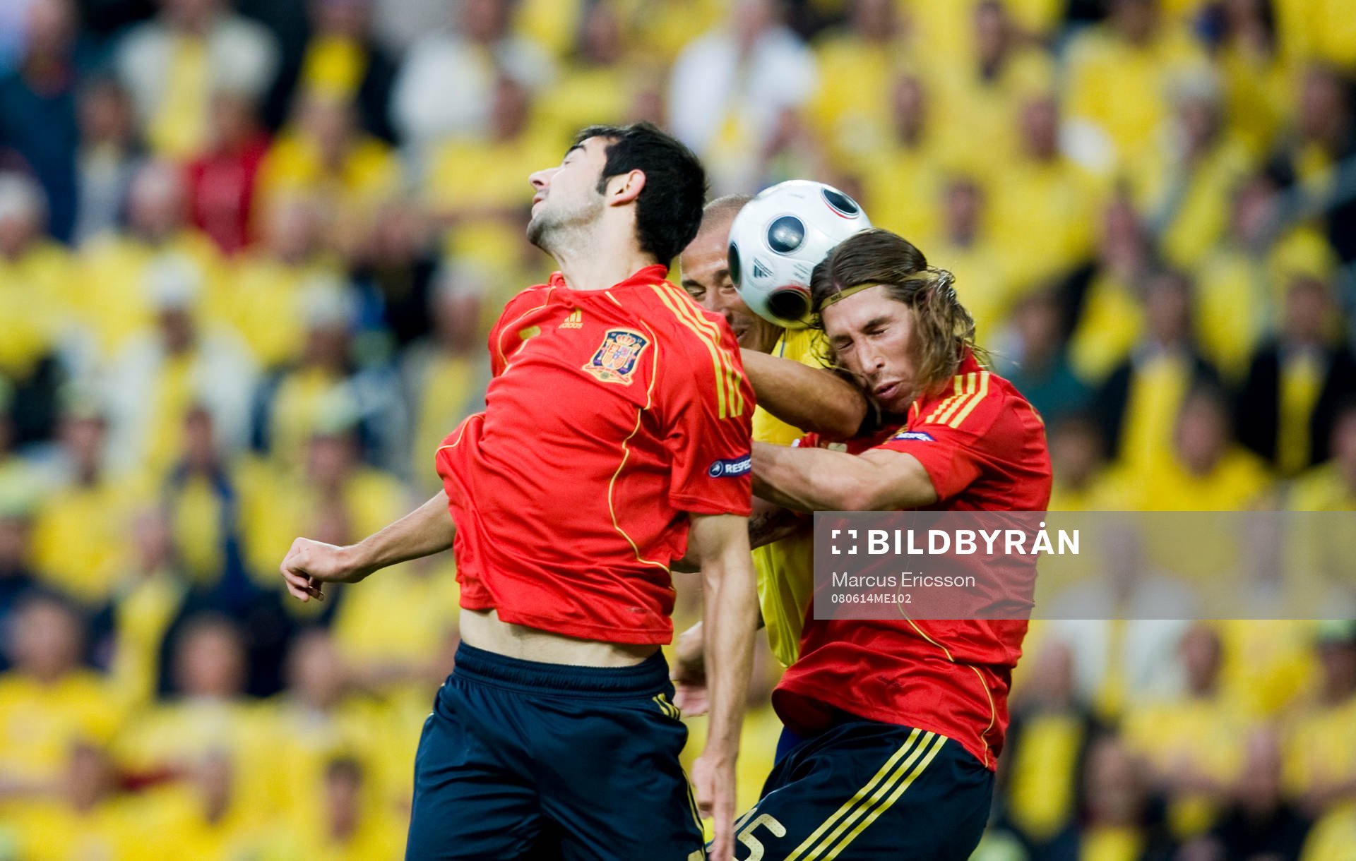 Raúl Albiol, Sergio Ramos, Spanien och Henrik Larsson,