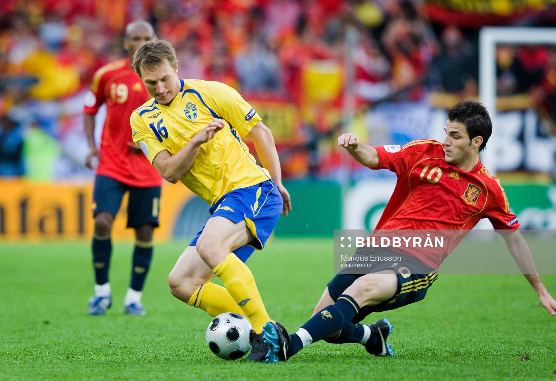 Kim Källström, Sverige, och Cesc Fábregas, Spanien