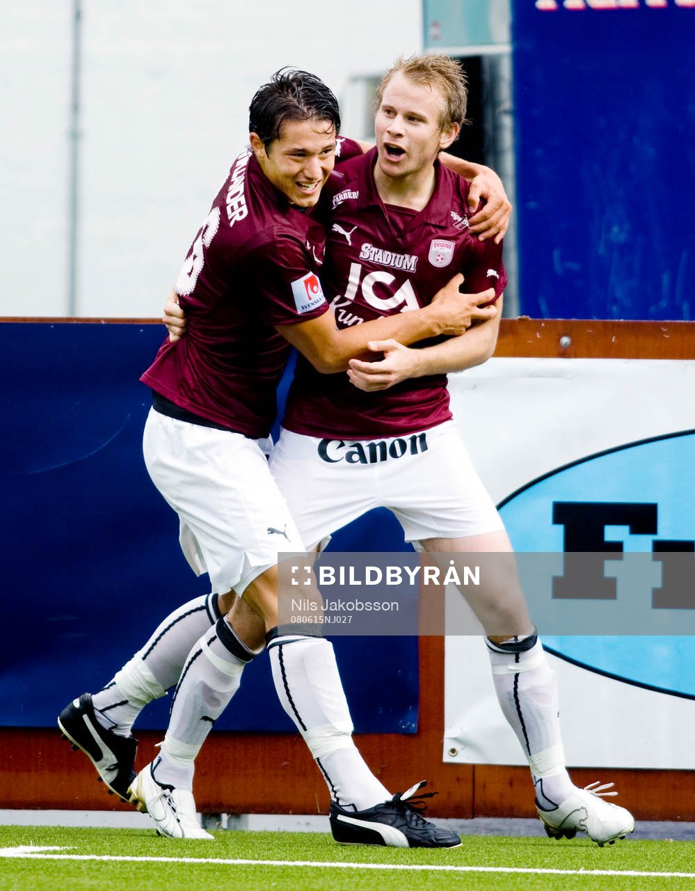  David Wiklander, Tomas Eriksson, Qviding, jubel.