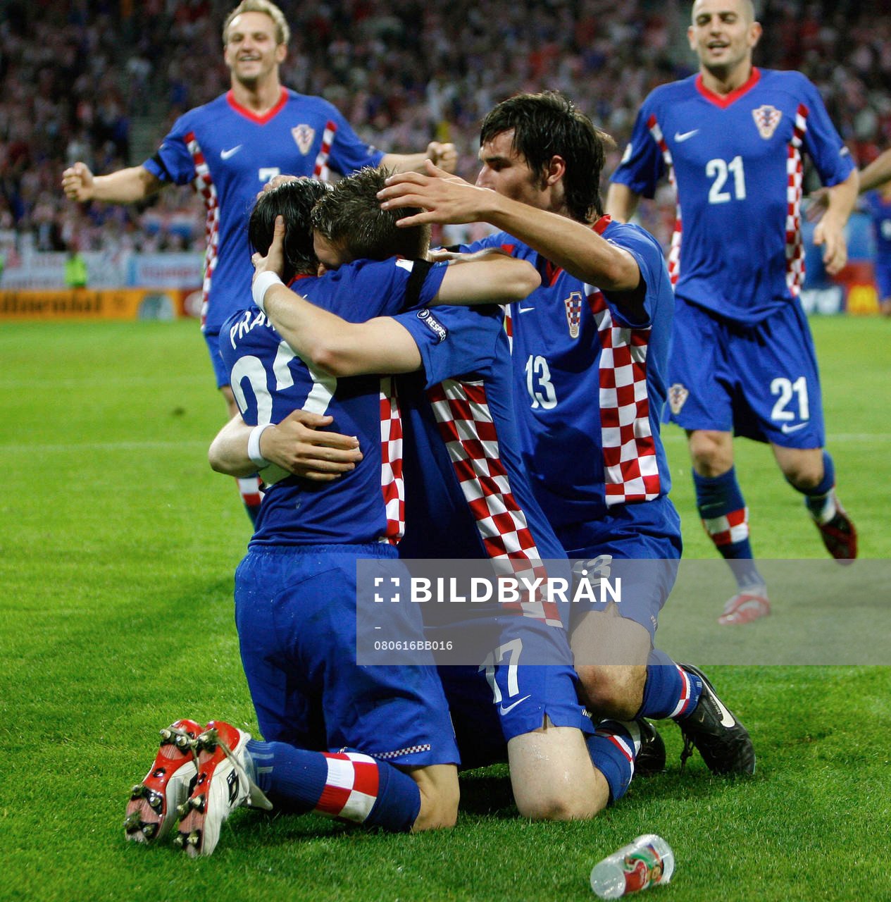 Ivan Klasnic, Danijel Pranjic och Nikola Pokrivac,