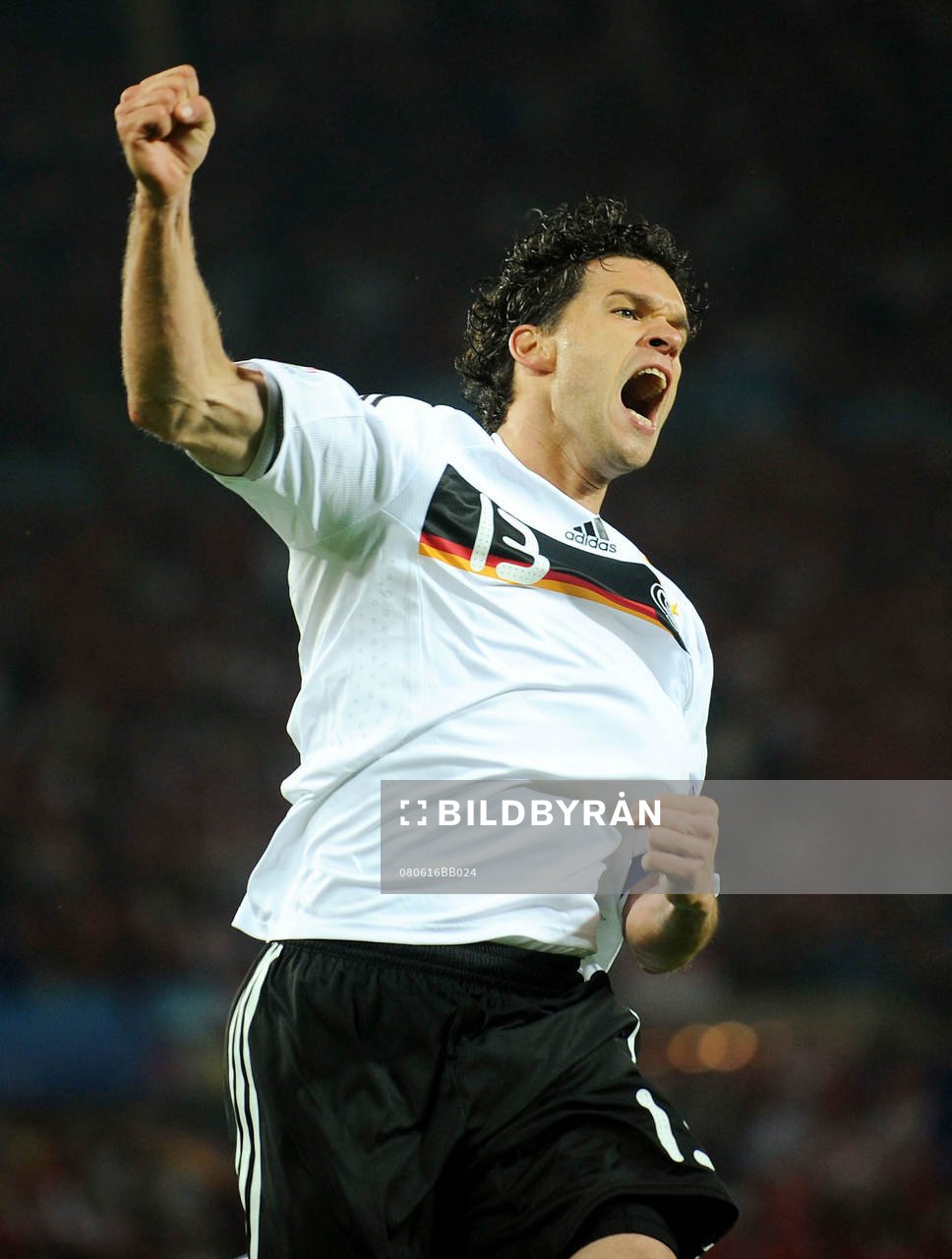  Michael Ballack, Tyskland. Glädje, jubel.