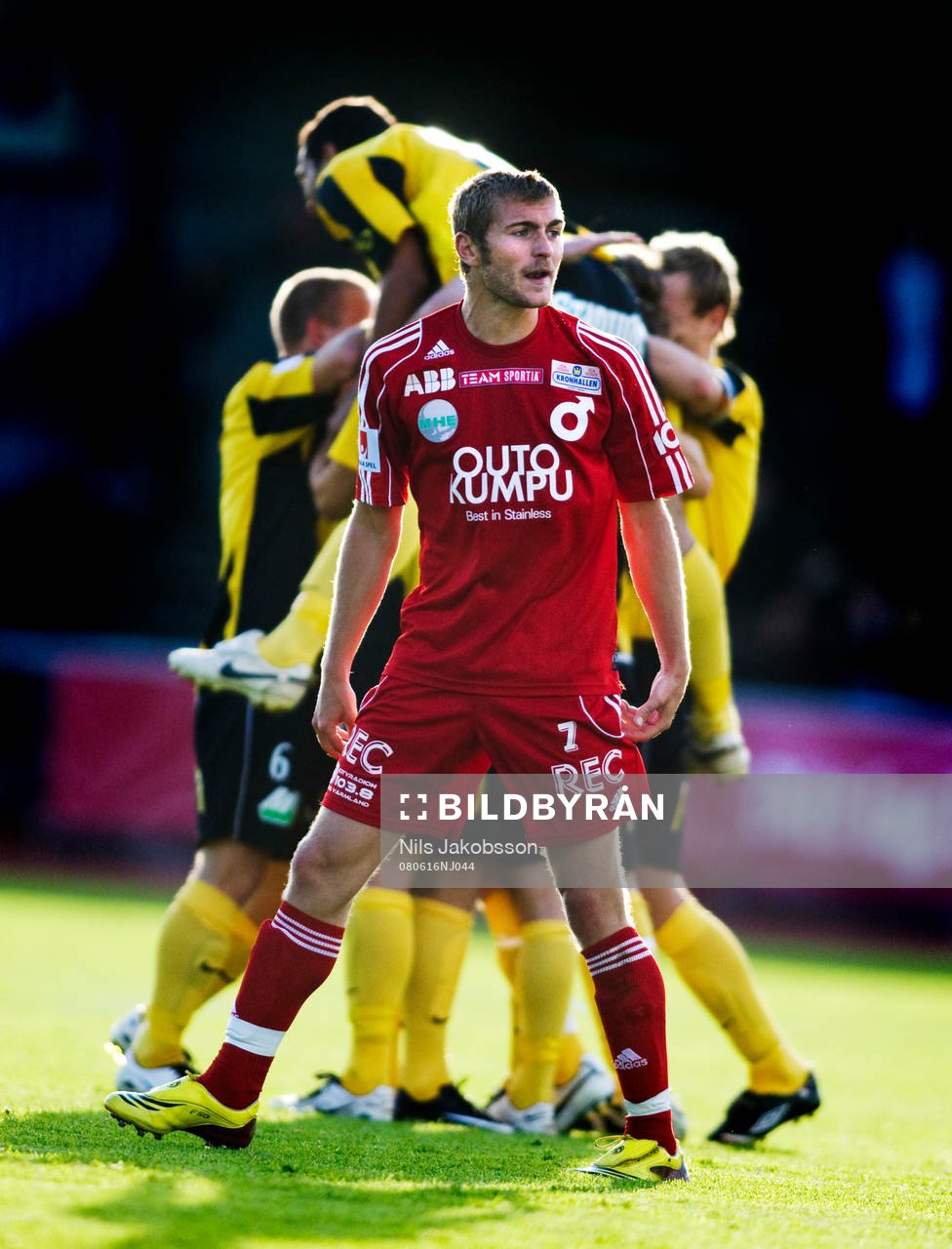 Häcken jubel, Christophe Lallet, Degerfors, depp