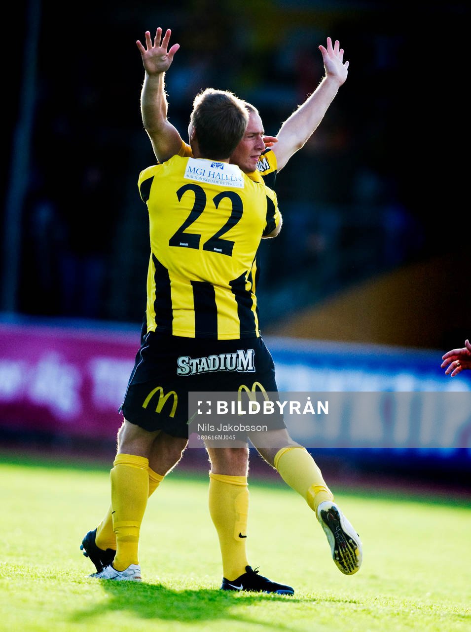 Daniel Larsson, Daniel Forsell, Häcken, jubel