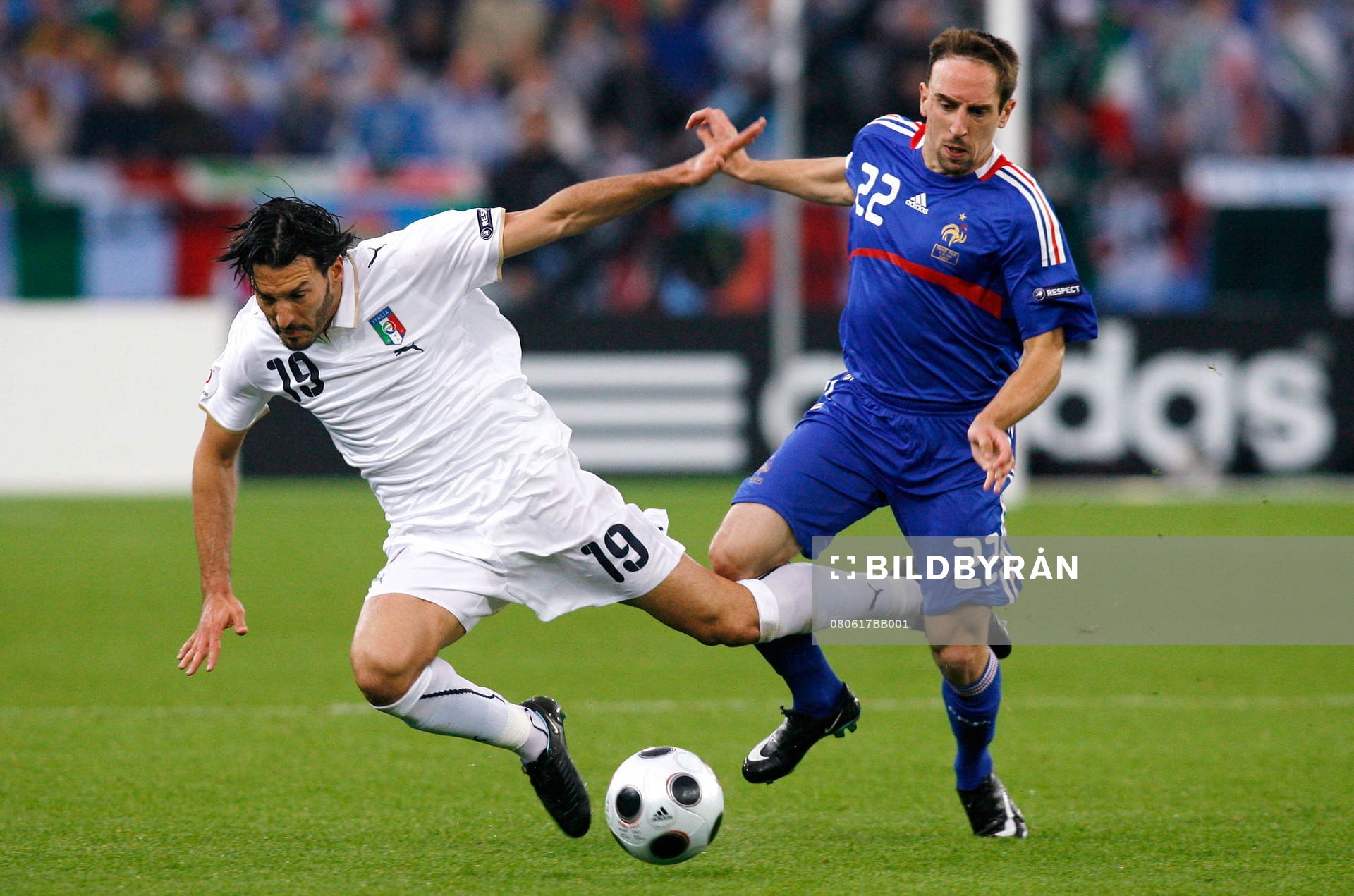 Franck Ribery, Frankrike och Gianluca Zambrotta, Italien