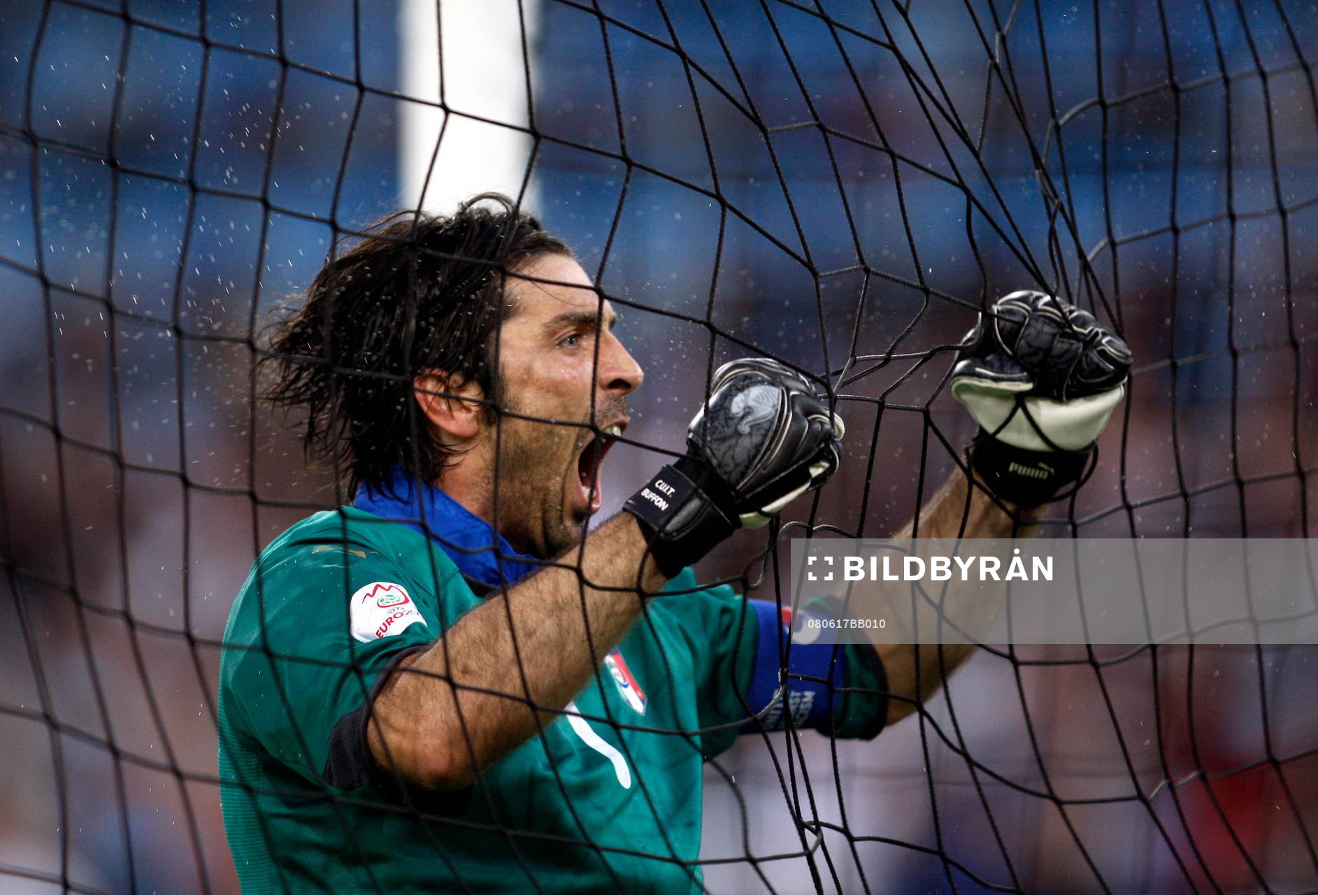 Gianluigi Buffon, målvakt, Italien. Glädje, jubel