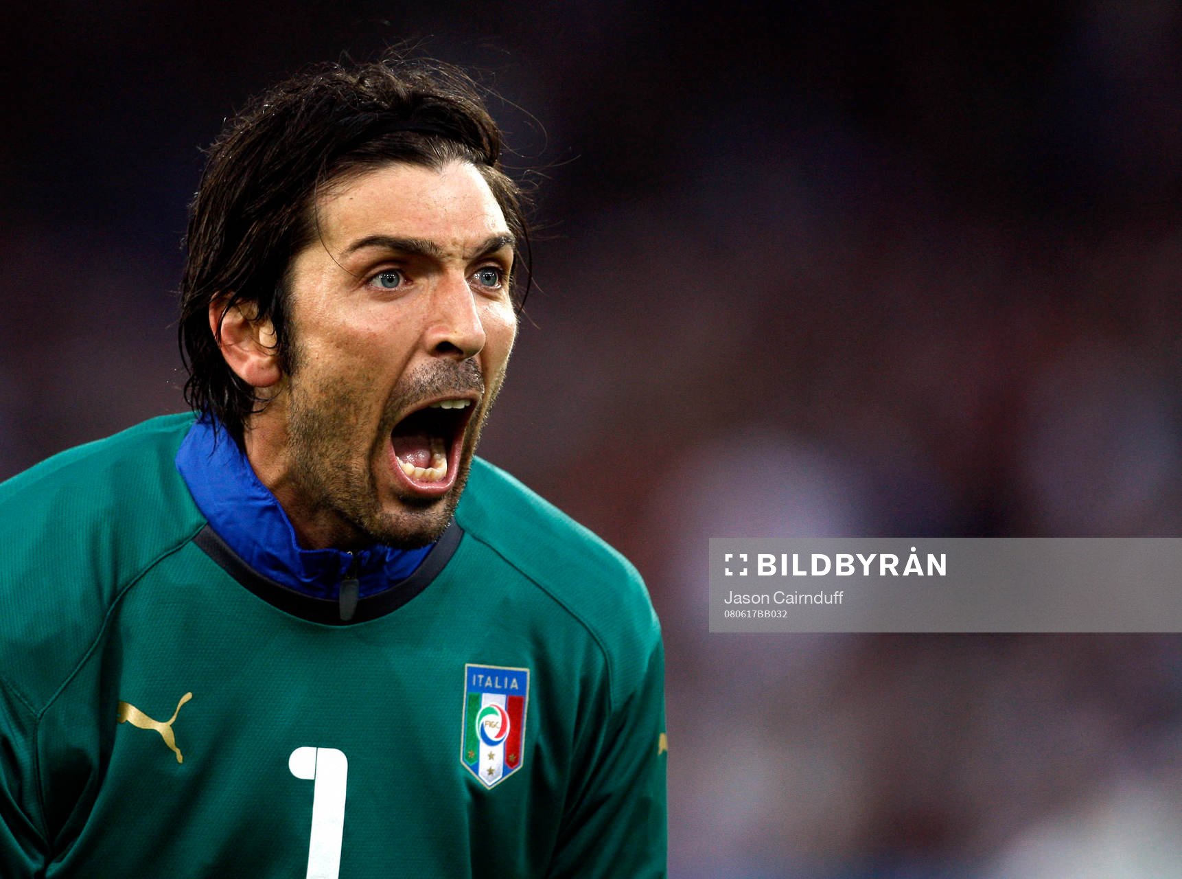 Gianluigi Buffon, målvakt, Italien, jubel