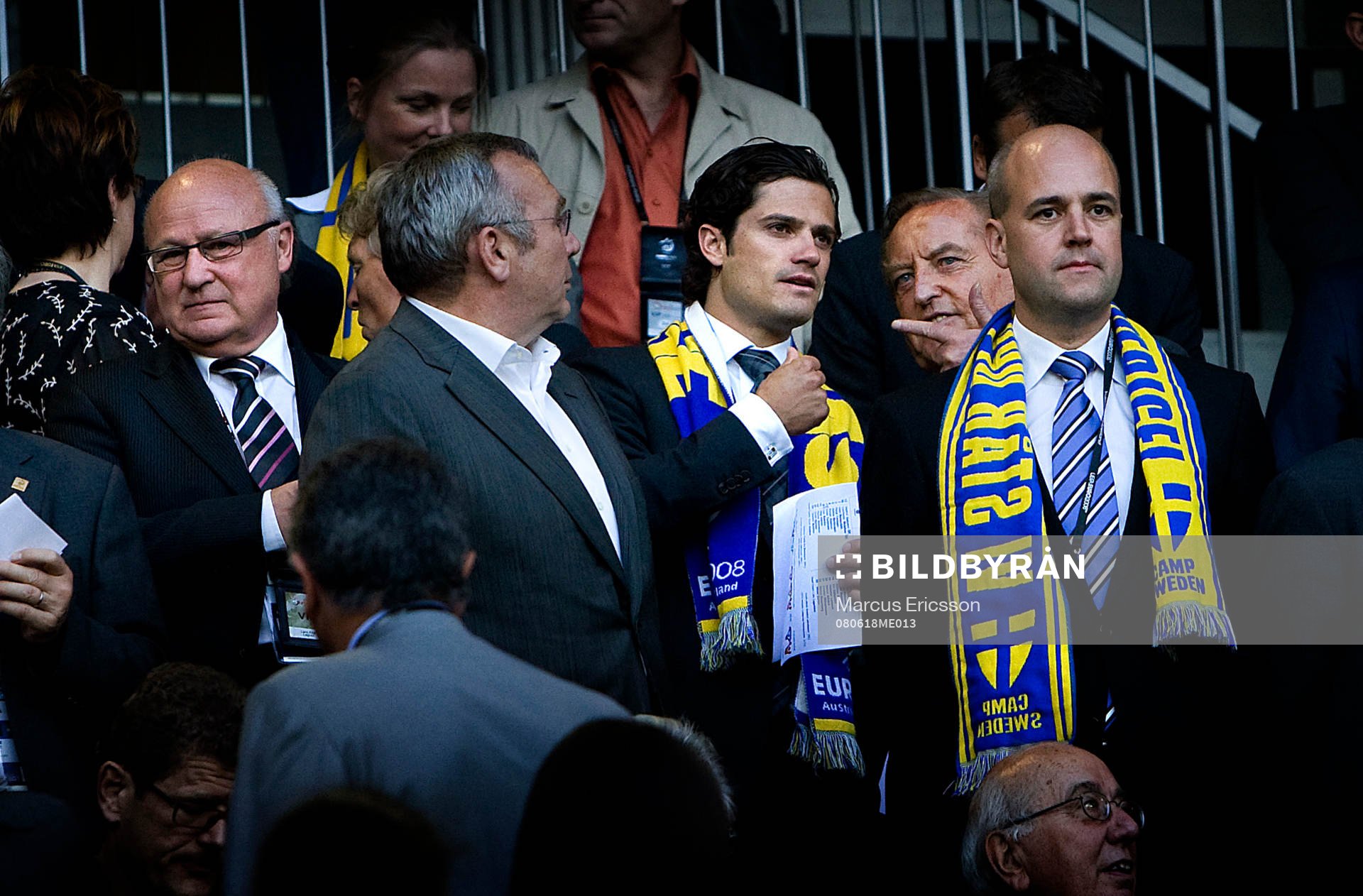  Prins Karl Philip och Fredrik Reinfeldt, Statsminister på läktaren