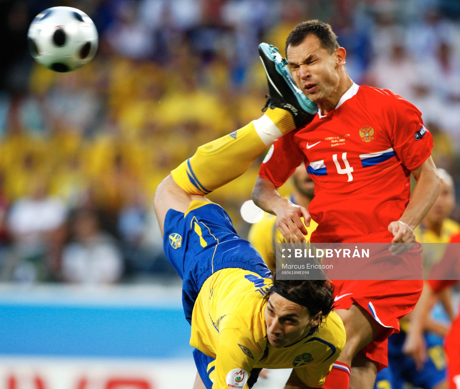 Zlatan Ibrahimovic, Sverige, Sergei Ignashevich, Ryssland,