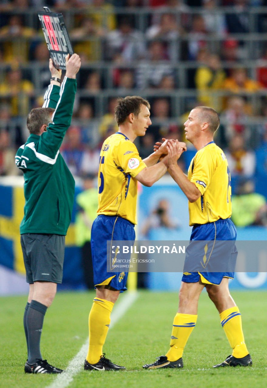 Byte. Kim Källström och Daniel Andersson, Sverige