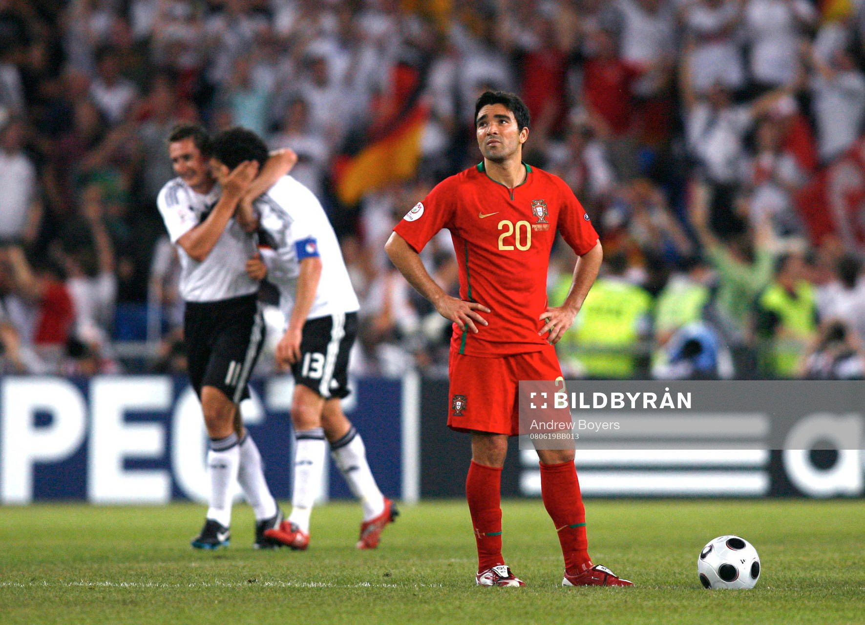 Deco, depp och Michael Ballack, Miroslav Klose jubel