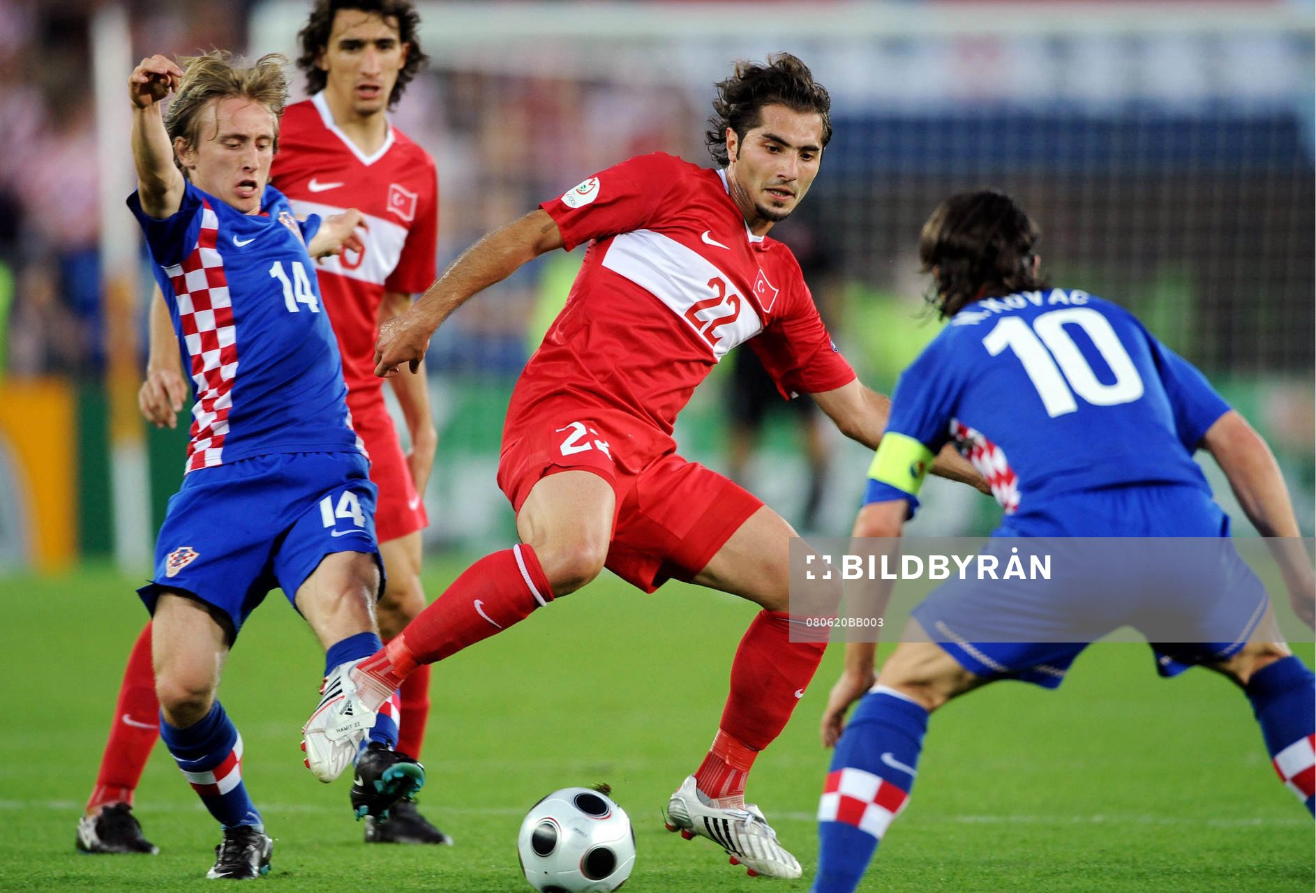 Luka Modric och Hamit Altintop