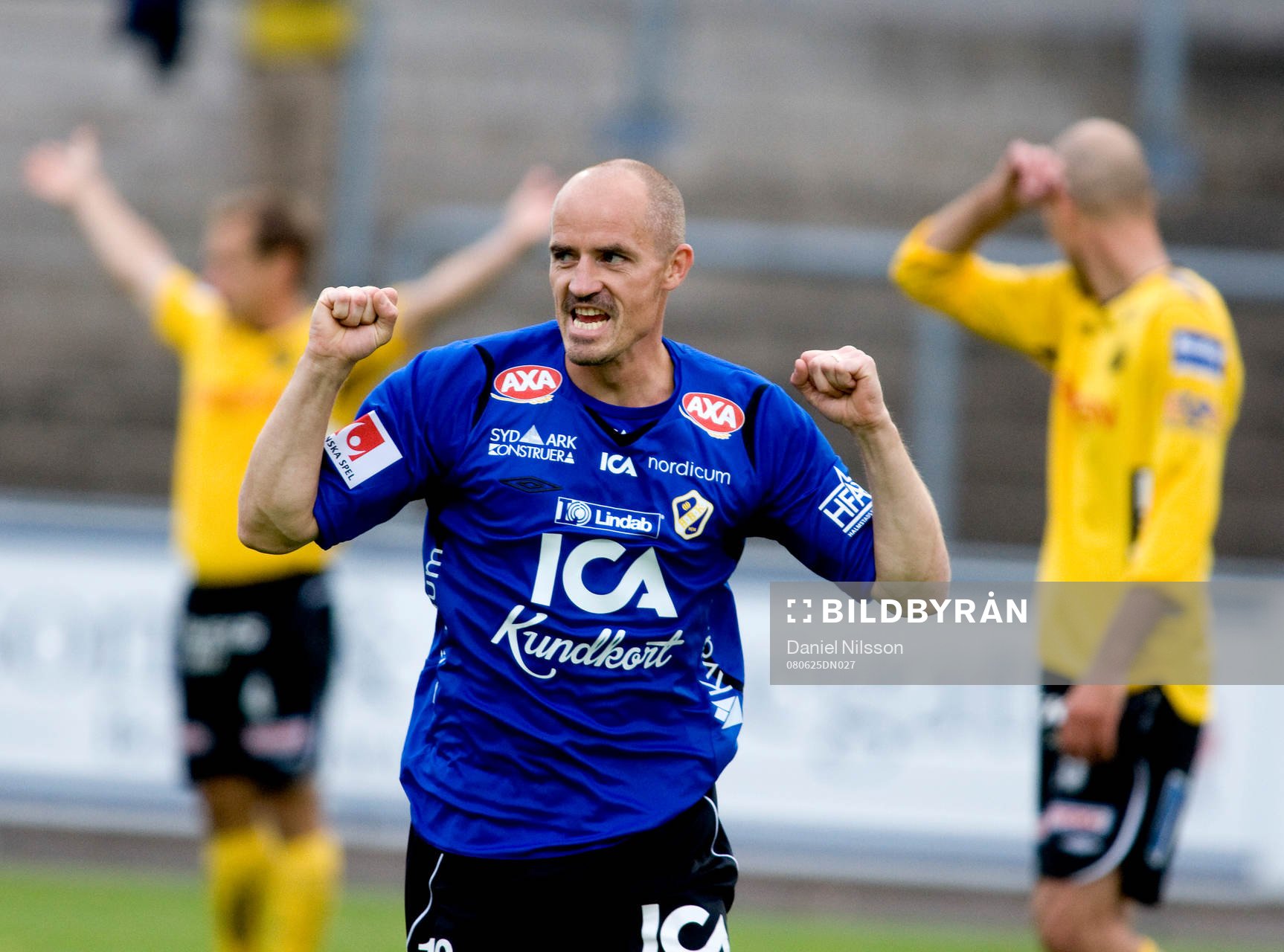  Magnus Arvidsson, Halmstad, jubel.