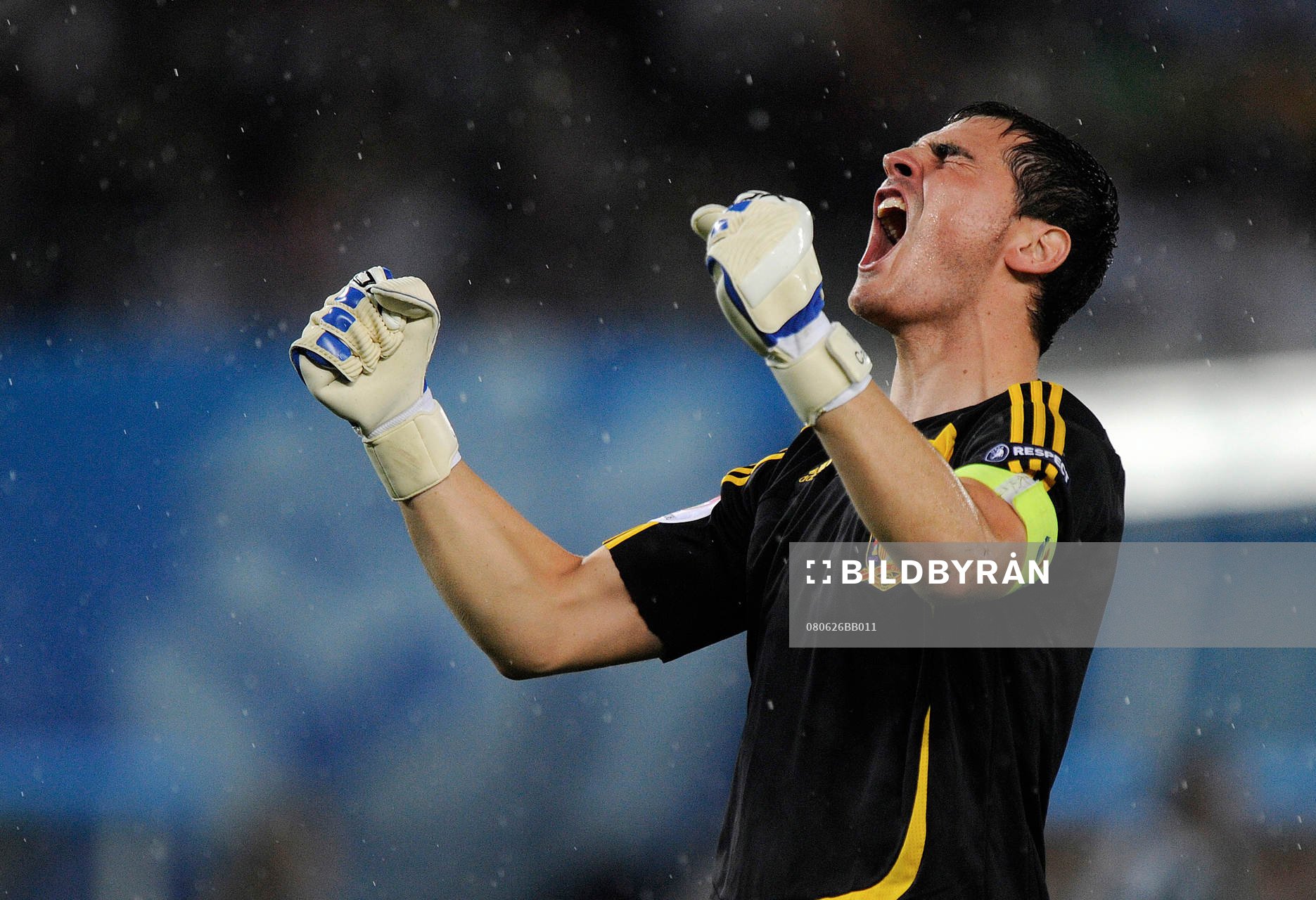 Iker Casillas, målvakt, jubel