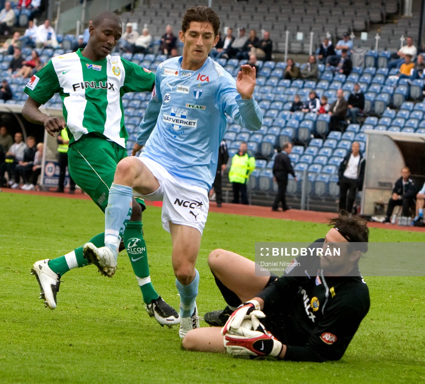 Rami Shaaban, målvakt Hammarby och Alagie Sosseh, Hammarby