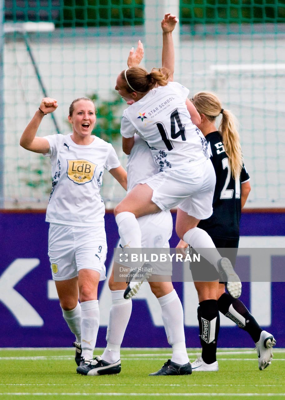 Manon Melis, Maria Aronsson, Therese Lundin. LdB Malmö.