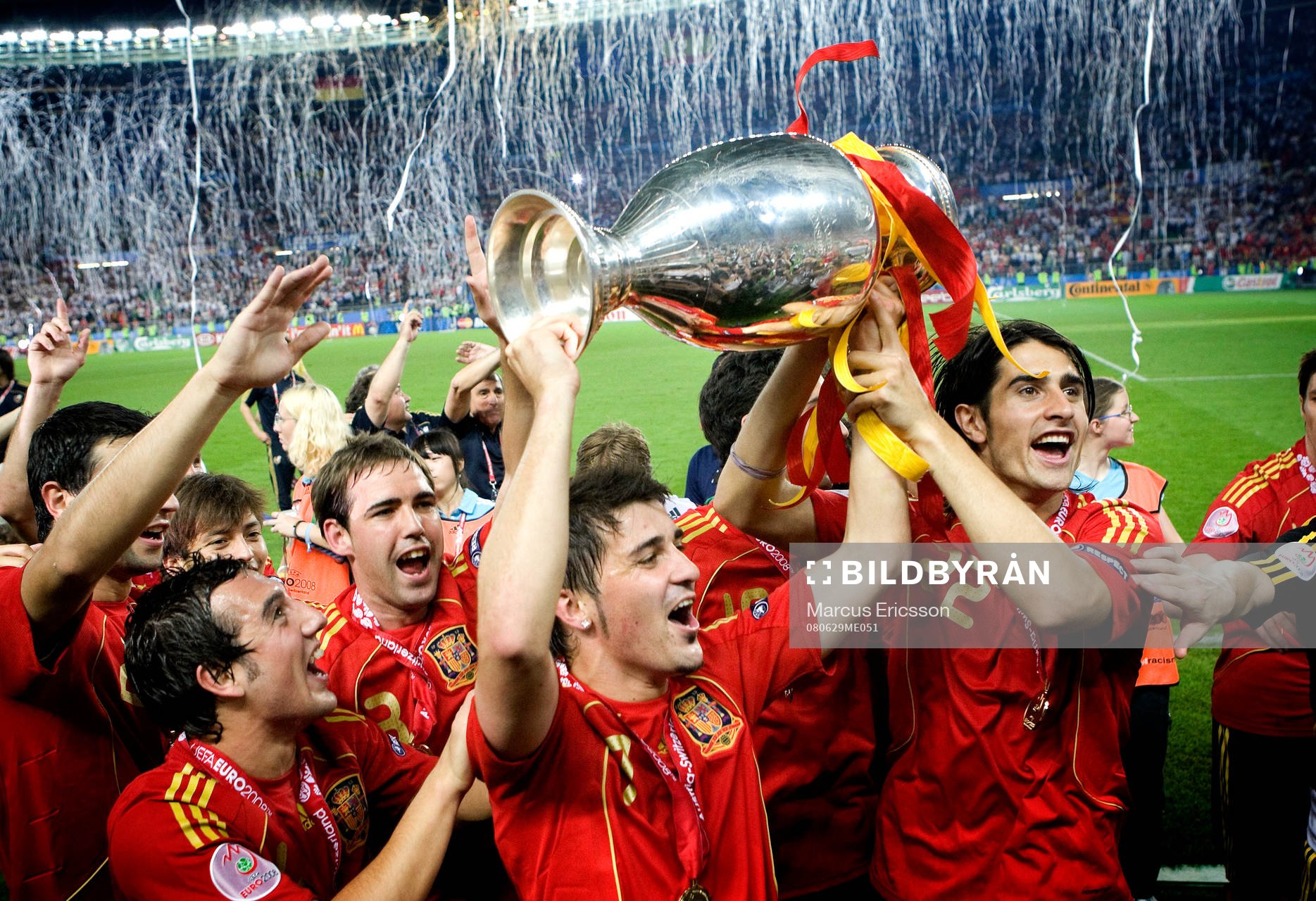 David Villa, Spanien, pokal