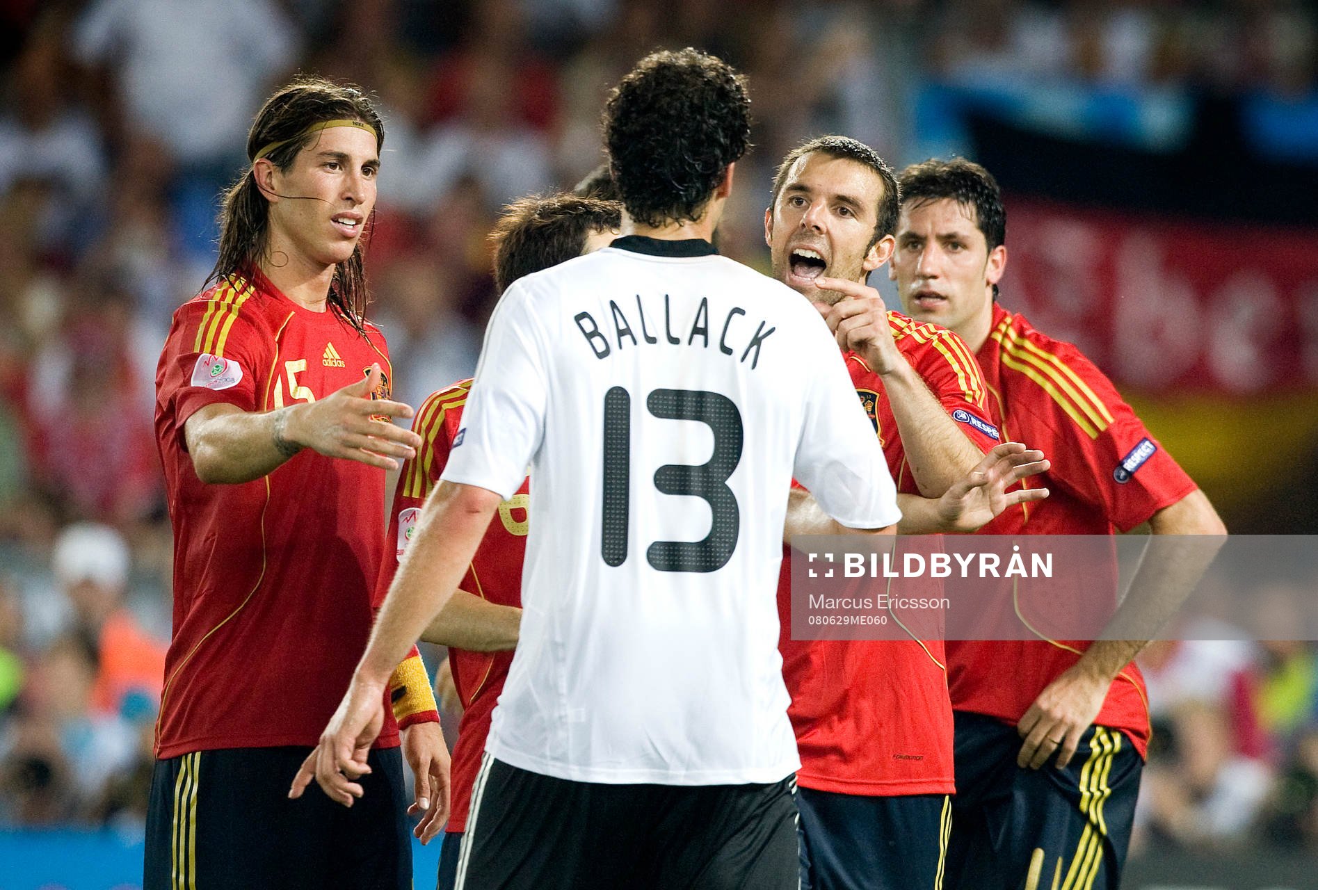 Carlos Marchena, Spanien och Michael Ballack, Tyskland