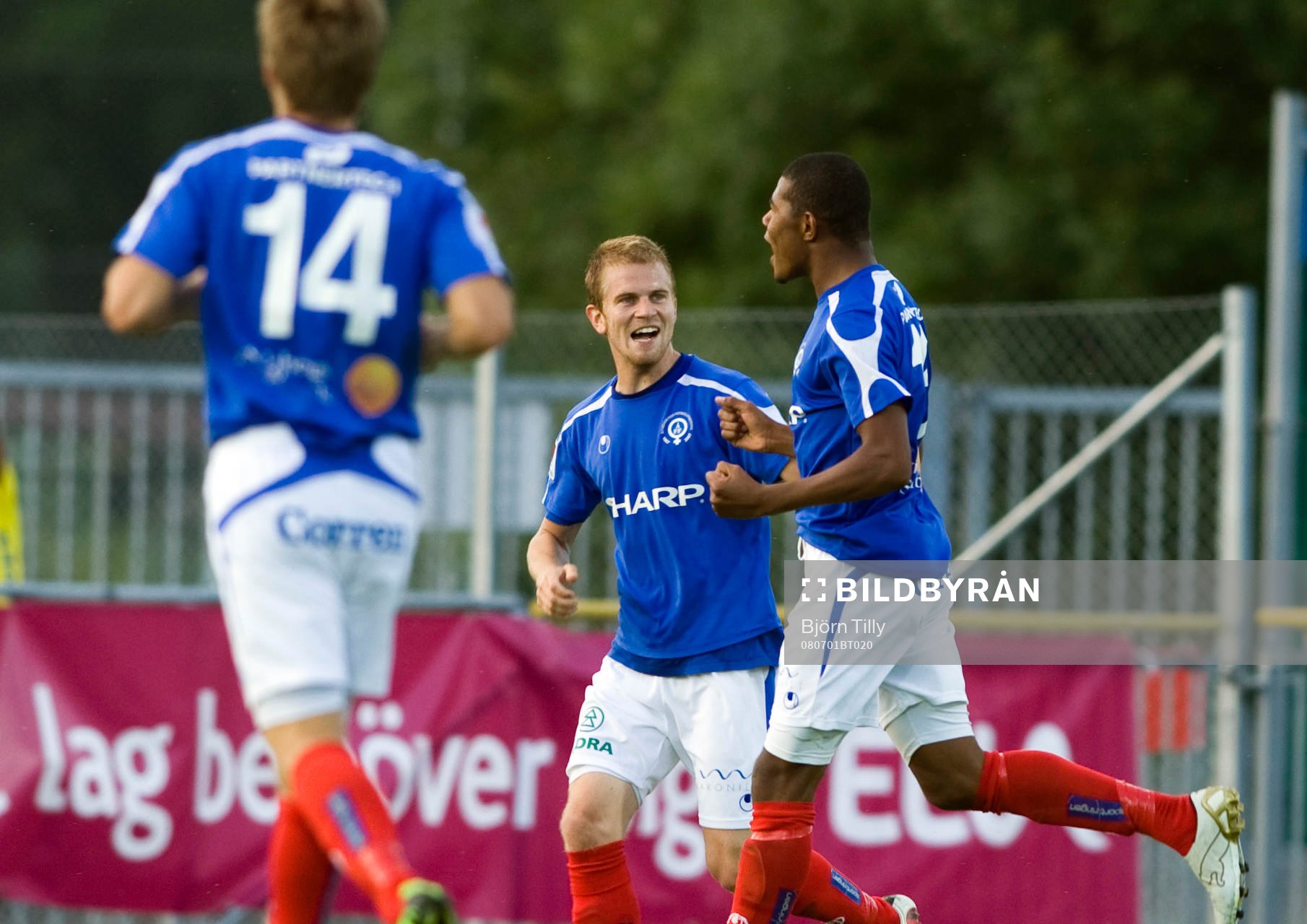 Pontus Karlsson och Ricardo Santos, Åtvidaberg, jubel