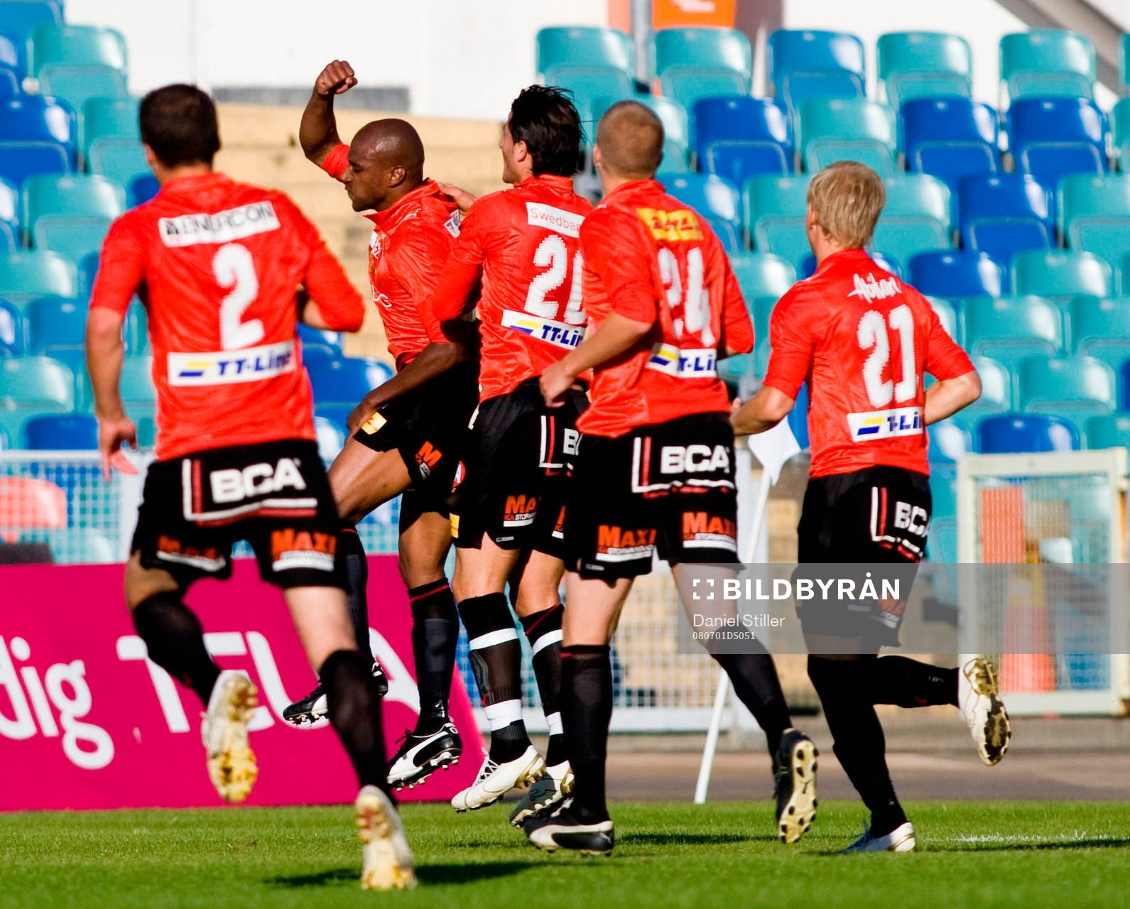  Paulino Lopes Tavares, Trelleborg, jubel.