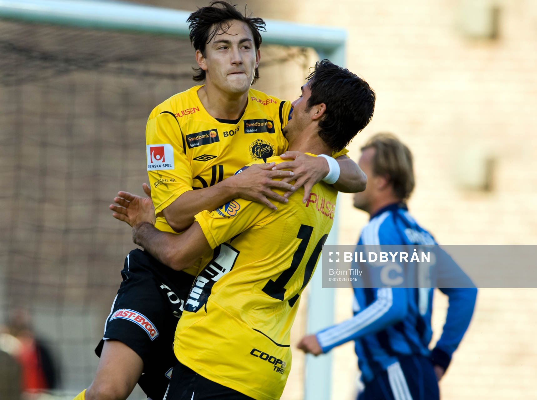 Stefan Ishizaki, och Denni Avdic, Elfsborg, jubel