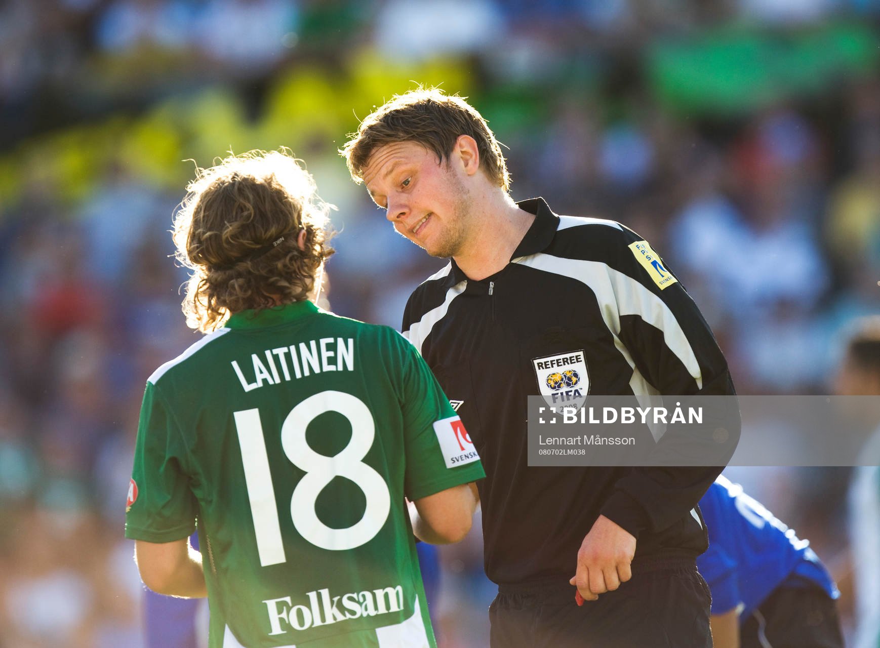 Markus Strömbergsson, domare och Haris Laitinen