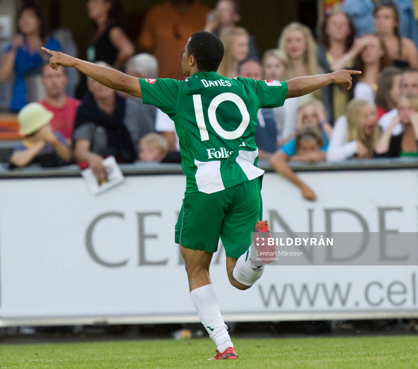   Charlie Davies, jubel.