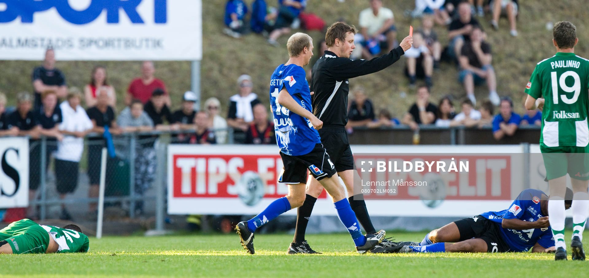 Utvisning, Anselmo, Marcus Törnstrand och rött kort,
