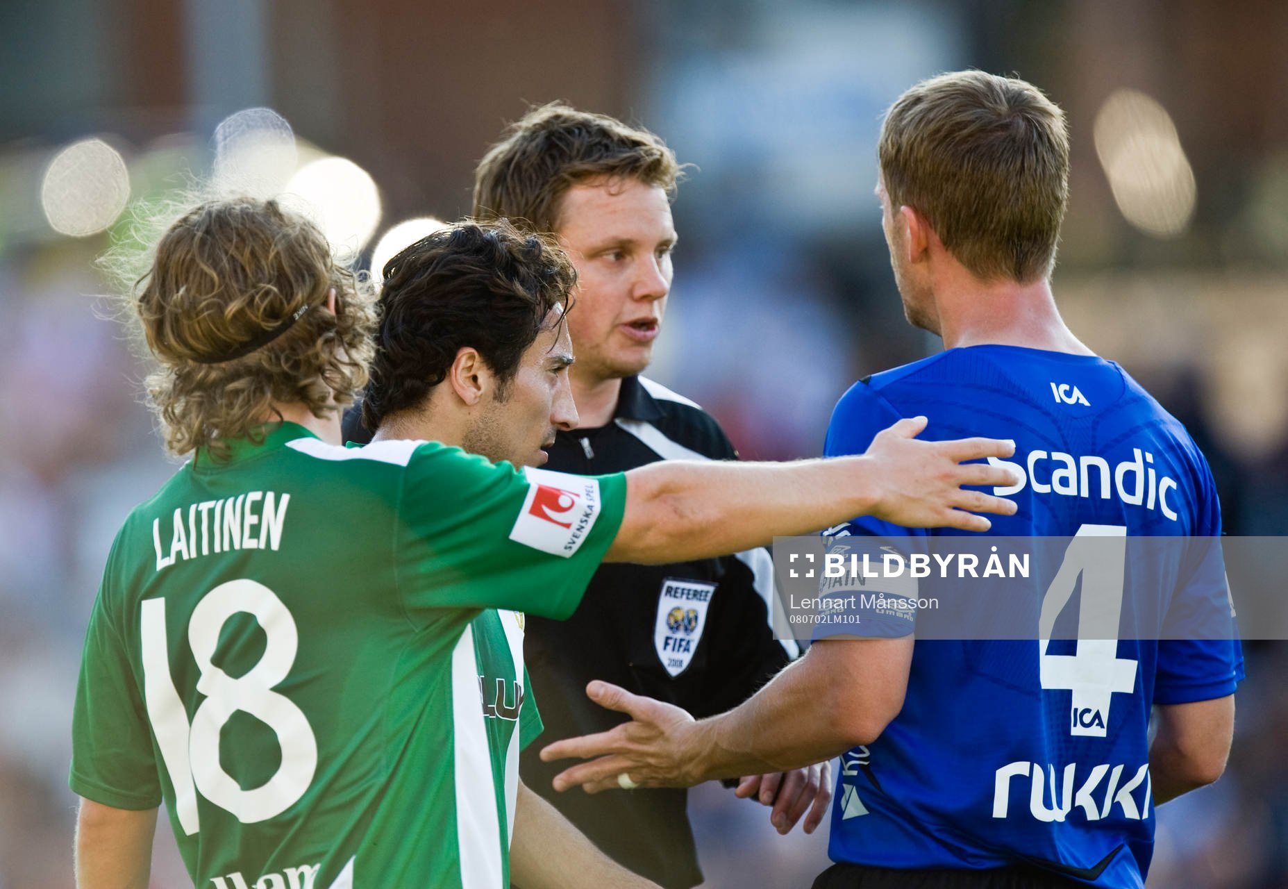 Diskussion med domare, frv, Haris Laitinen, Louay Chanko