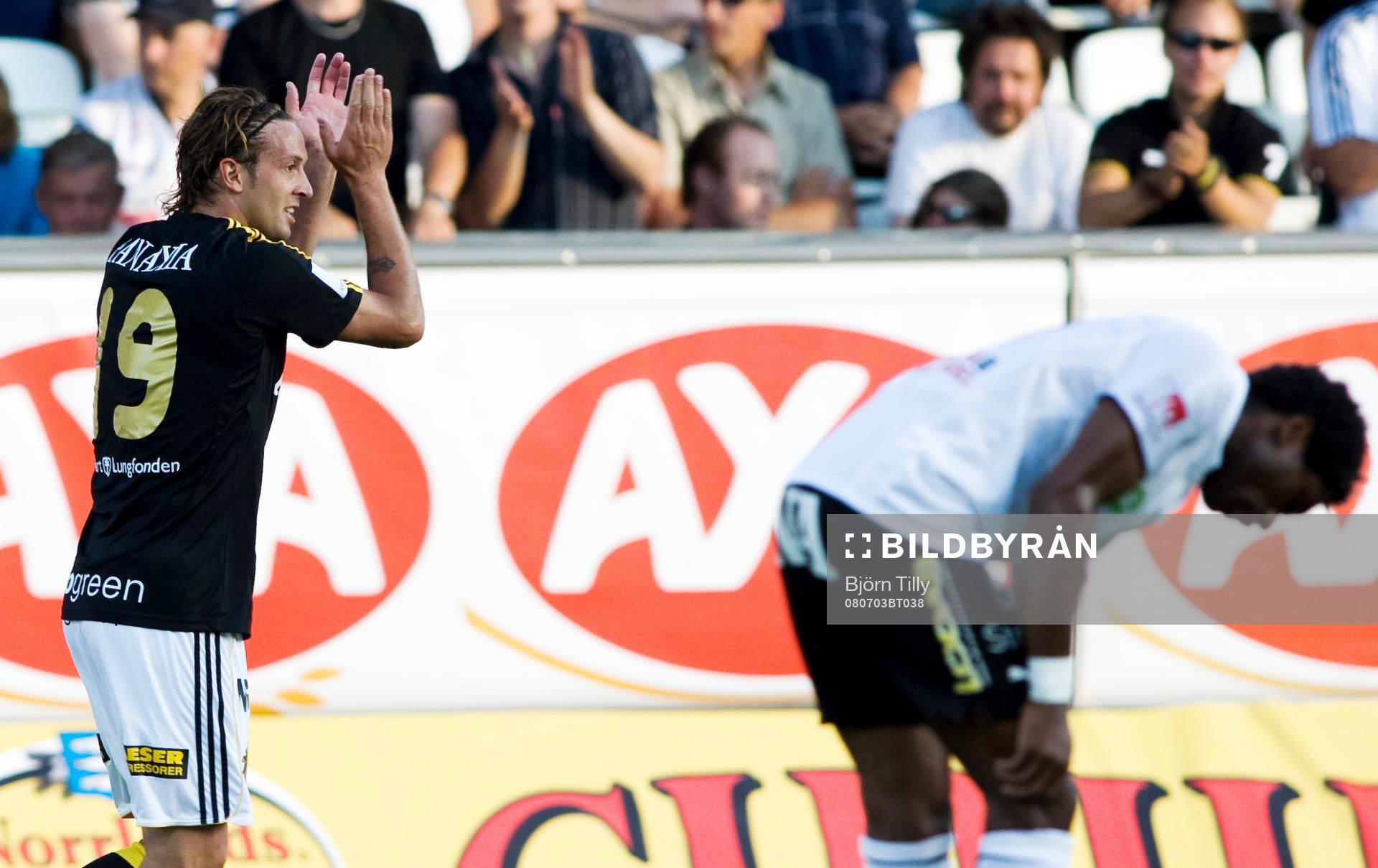 Jorge Anchén, AIK, jubel