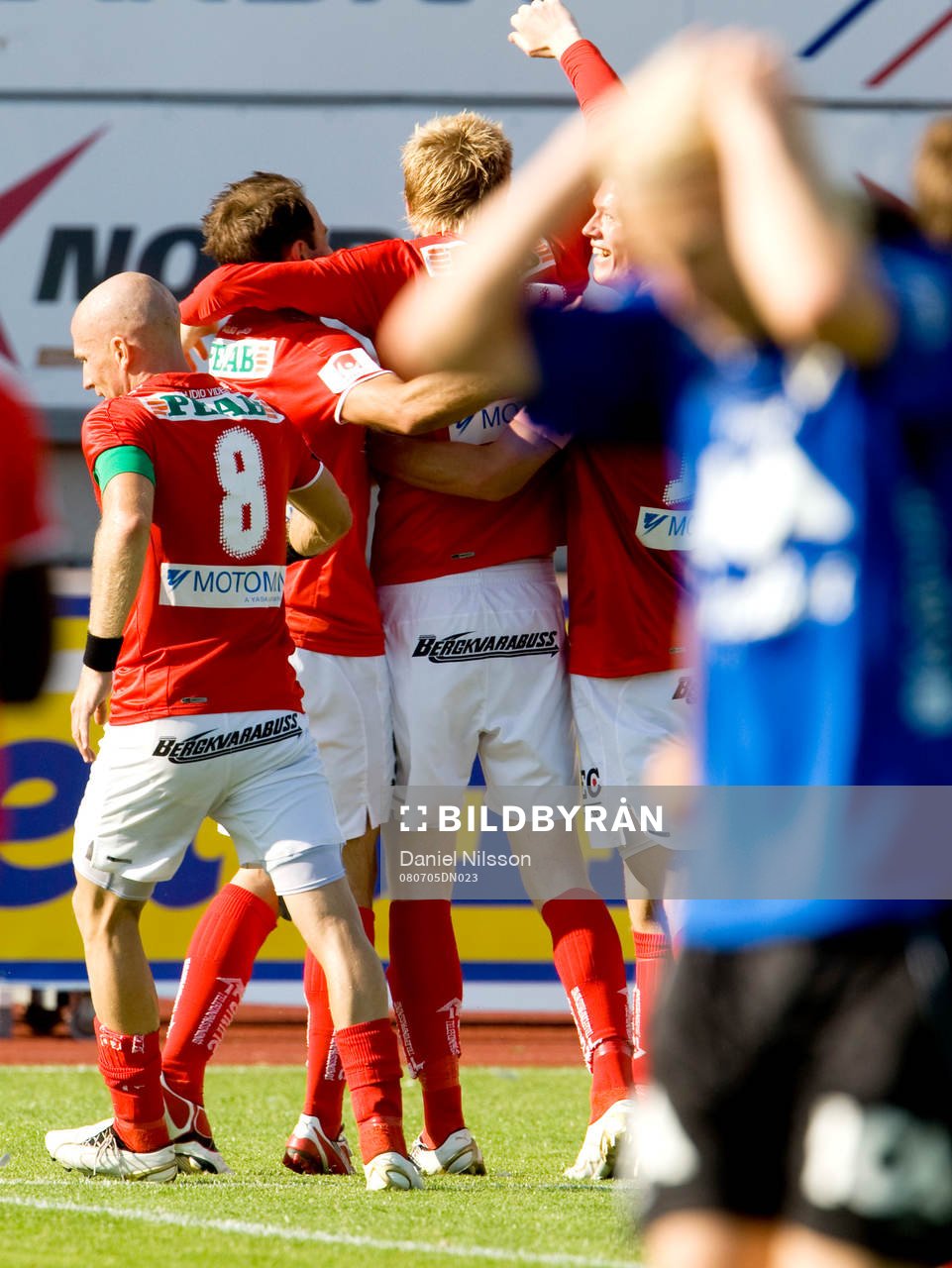 David Elm, Kalmar, jubel. Depp, Halmstad
