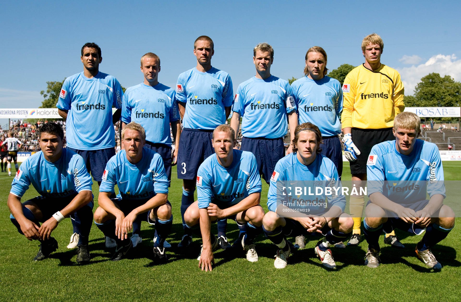 Häcken. Lagbild, startelva
