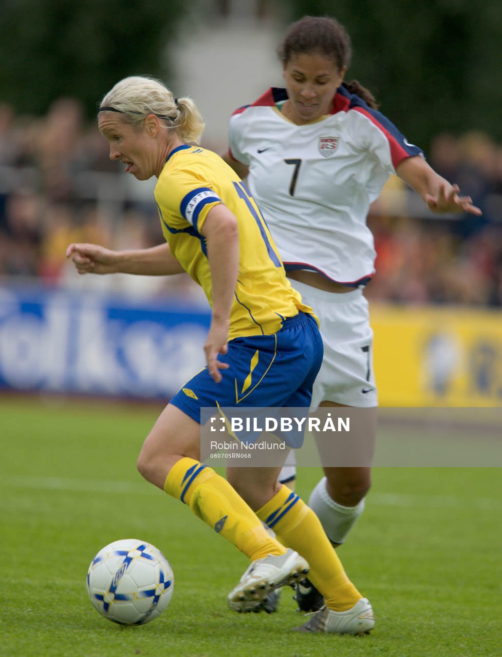 Victoria Svensson, Sverige och Shannon Boxx, USA