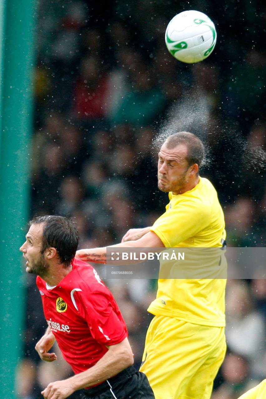 Steven Fletcher, Hibernian och Mathias Florén, Elfsborg, i
