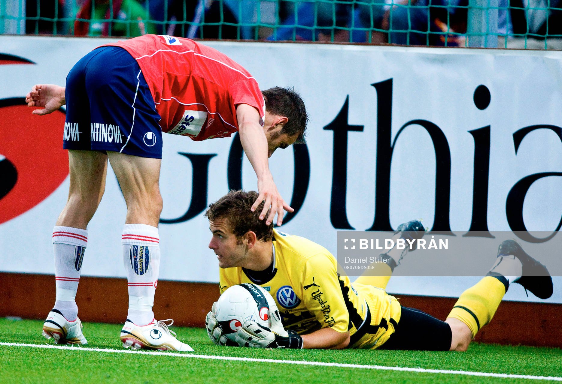 Björn Anklev, Örgryte. Alexander Garcia, målvakt Sirius