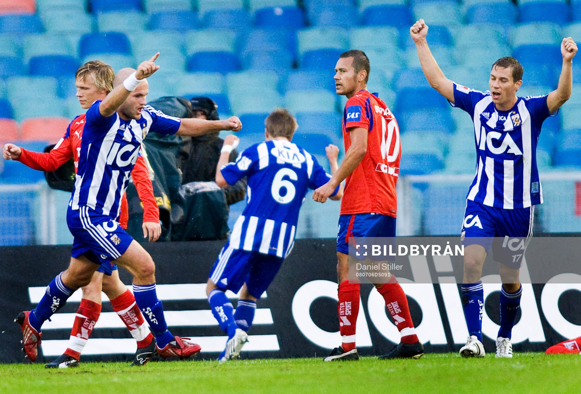 Jonas Wallerstedt, IFK Göteborg. Jubel