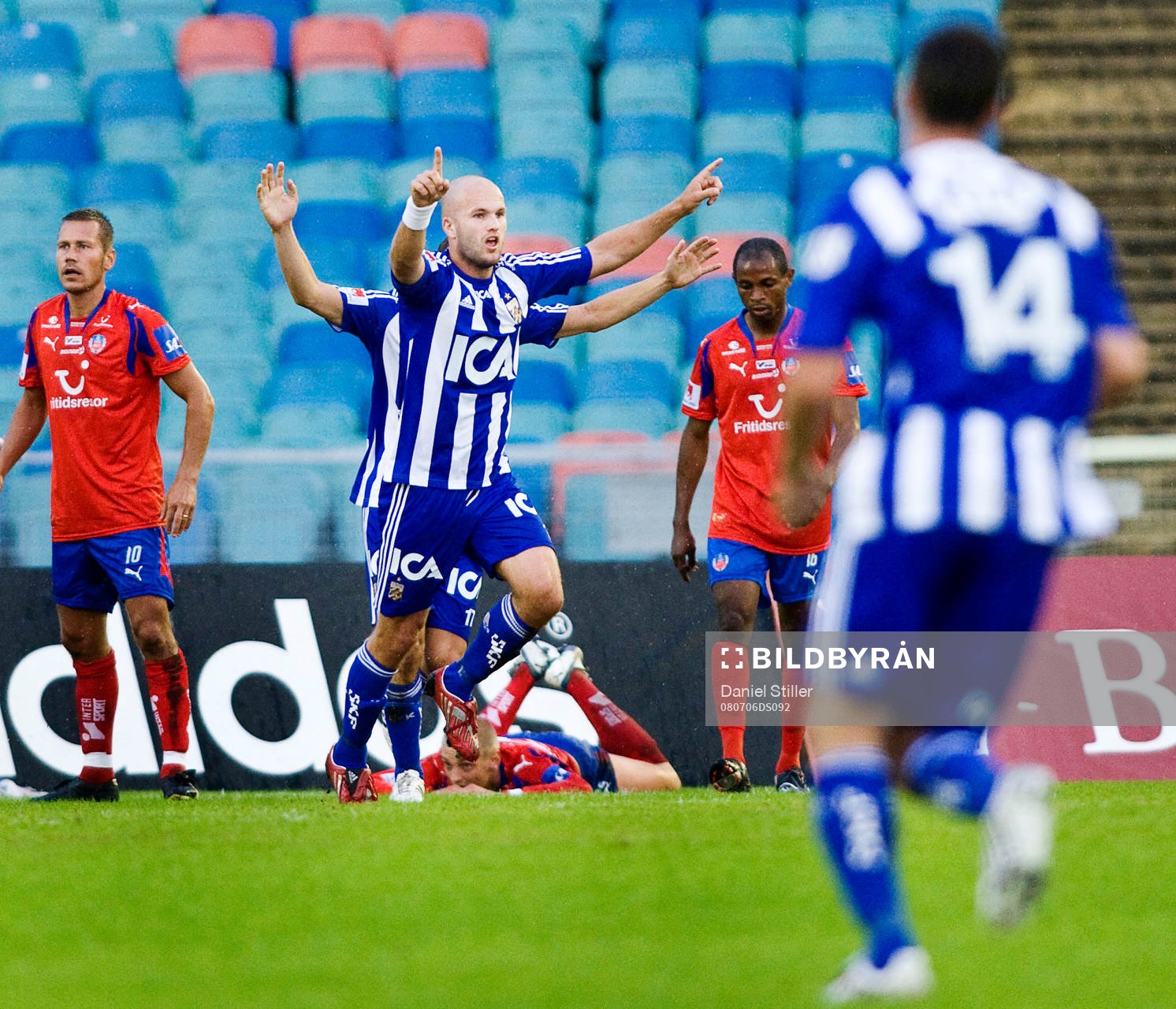 Jonas Wallerstedt, IFK Göteborg. Jubel