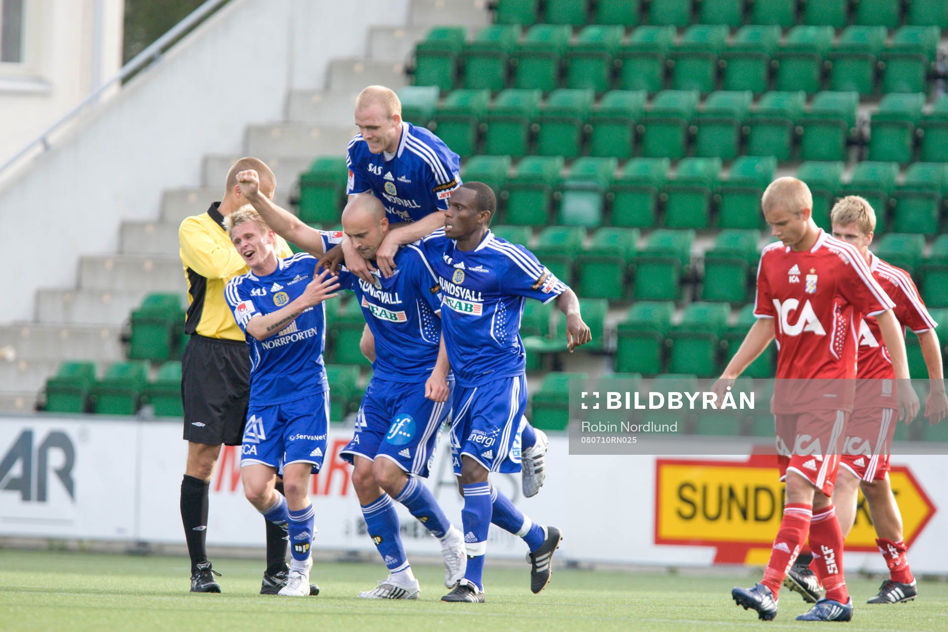  Erkan Saglik, Sundsvall, jubel.