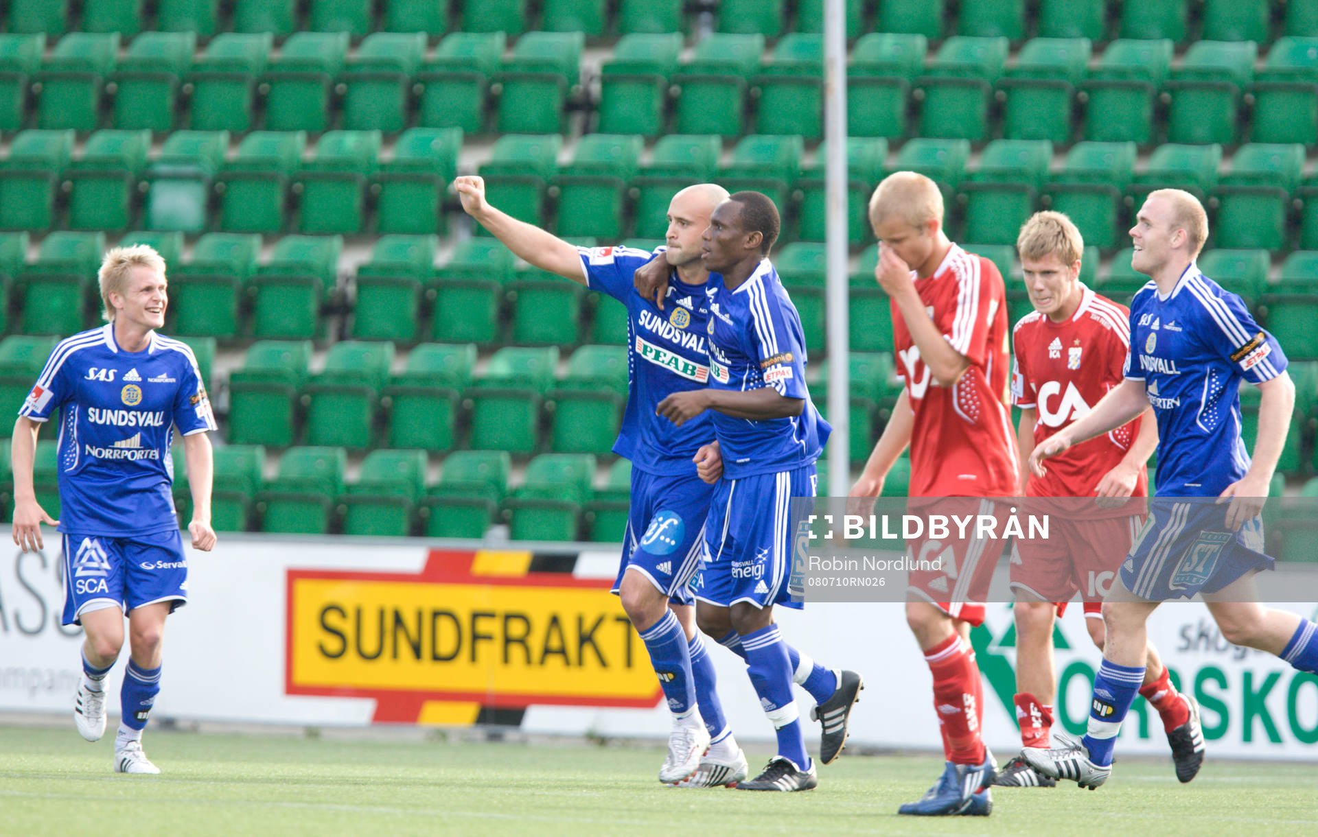  Erkan Saglik, Sundsvall, jubel.
