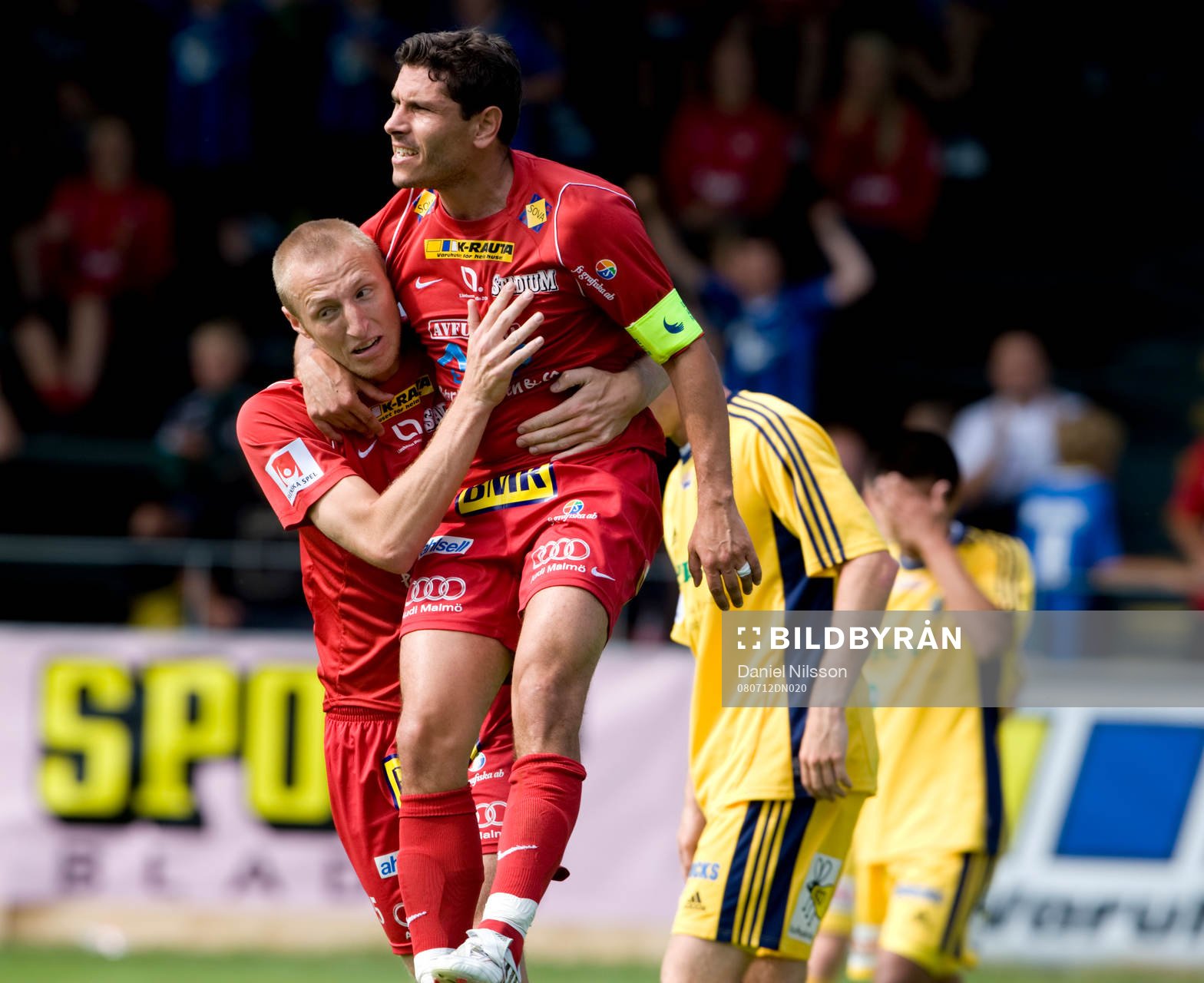  Erol Bekir, Bunkeflo, jubel efter 1-1 målet.