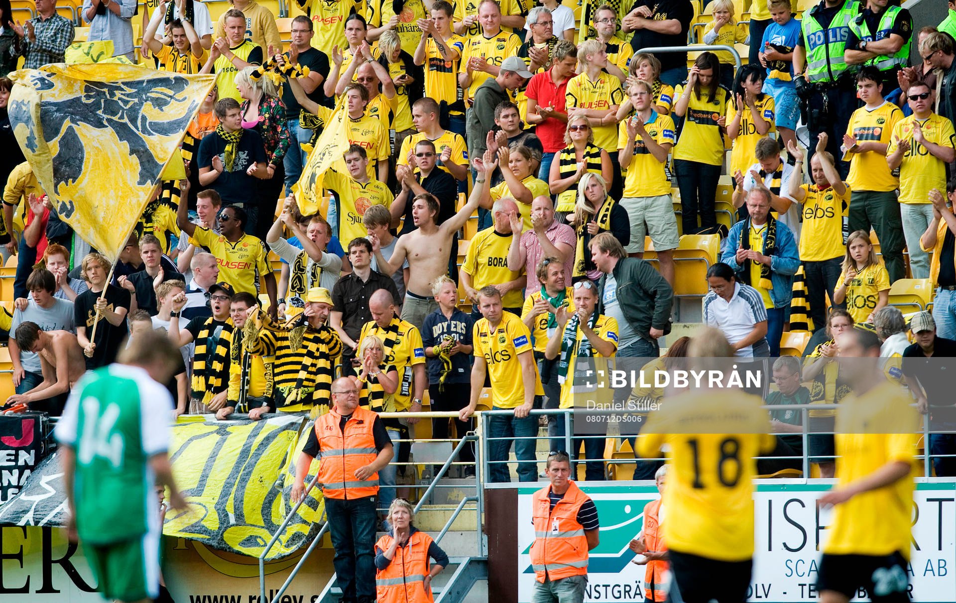 Elfsborgs klack, supporter, fans. Jubel