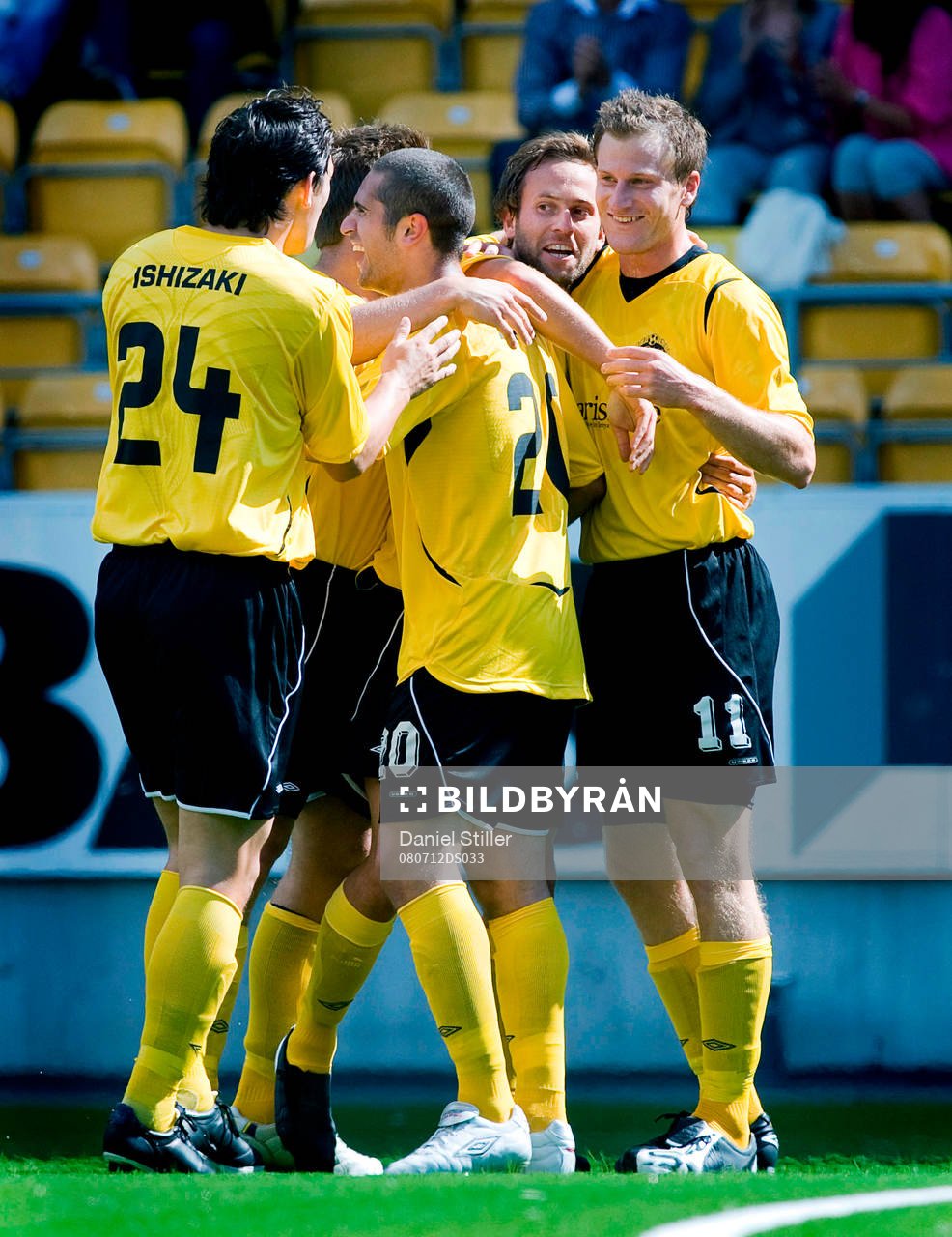 Mathias Florén gör 1-0 till Elfsborg. Emir Bajrami,