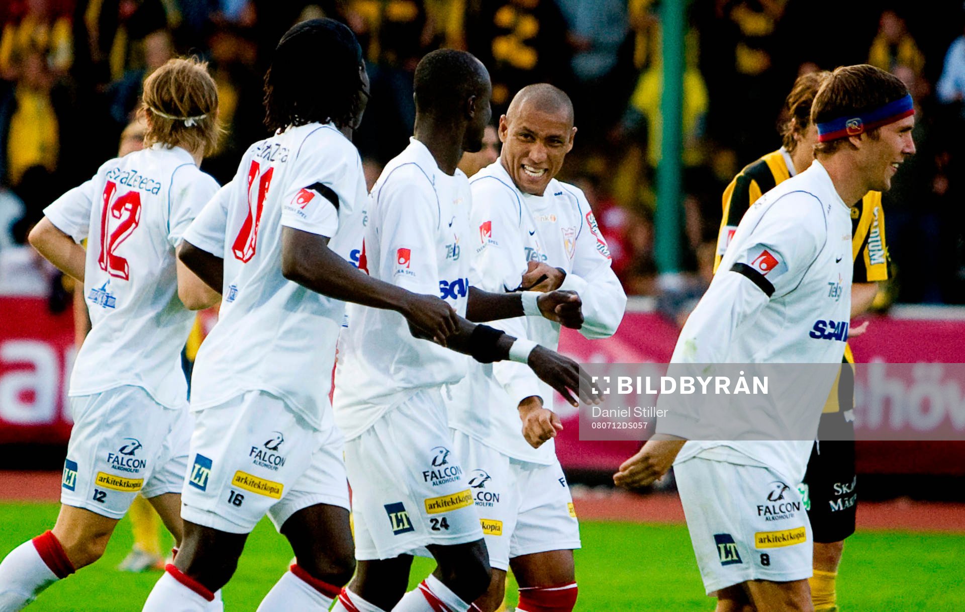 Assyriska gör 1-0. Jubel