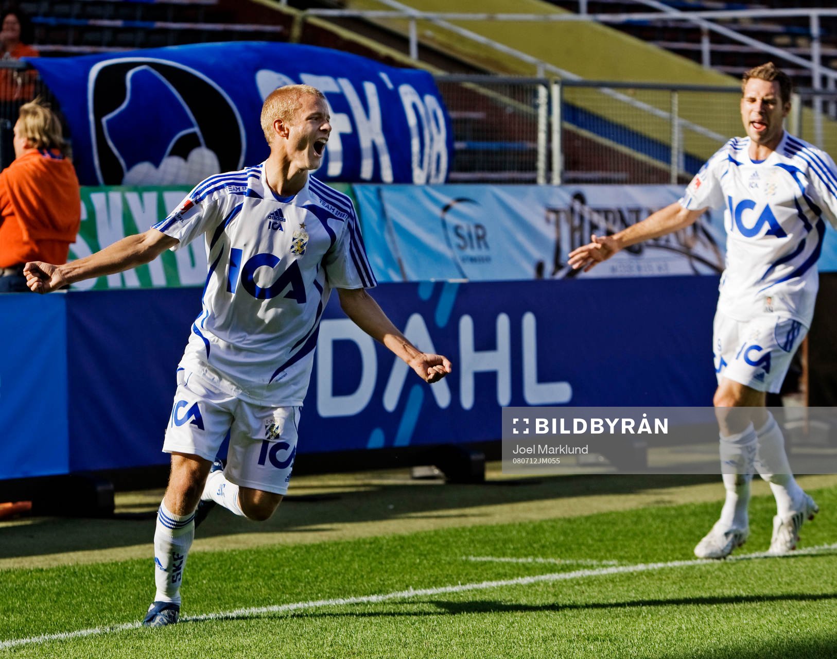  Robin Söder, IFK Göteborg, jubel efter att ha gjort 1-2.