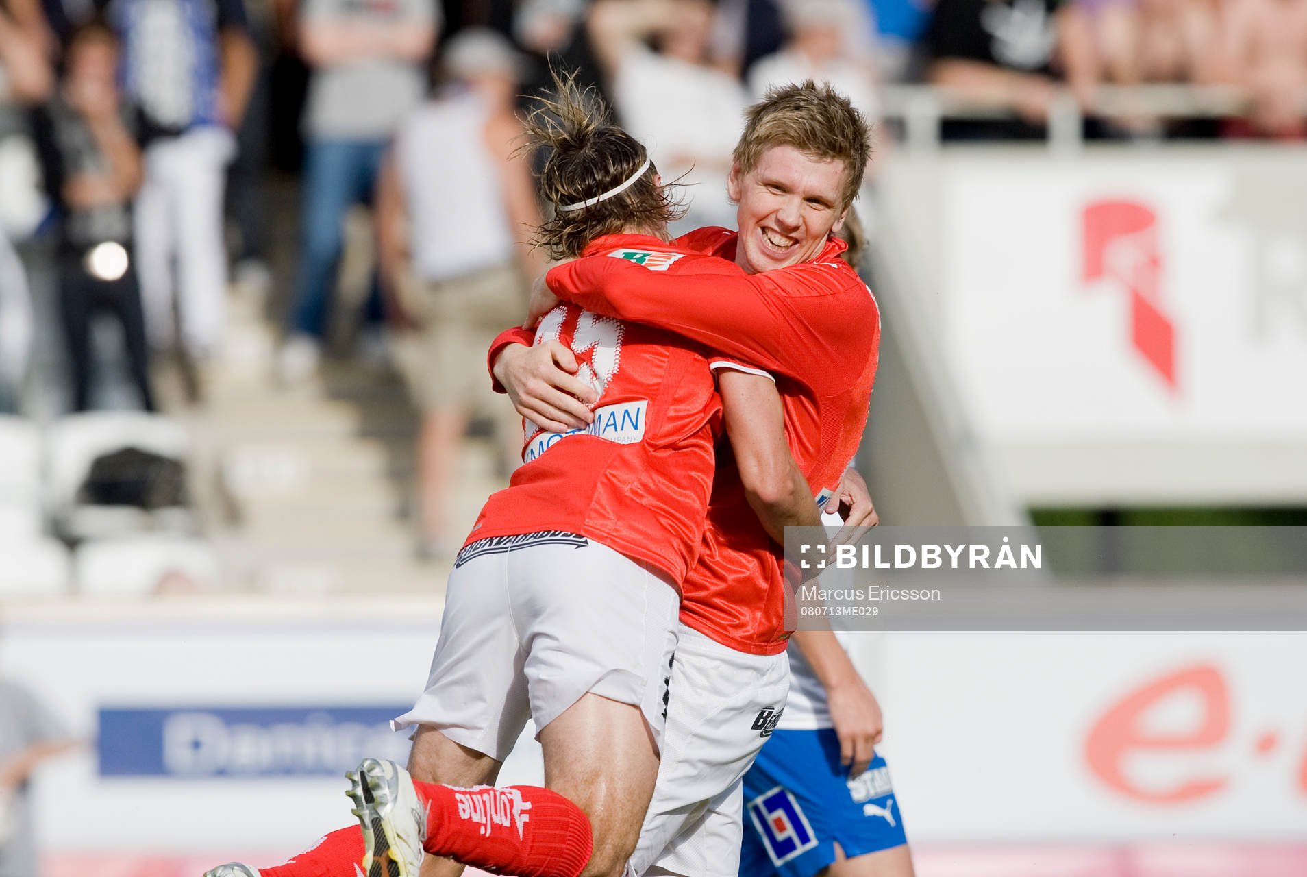 César Santín, och David Elm, Kalmar, jubel