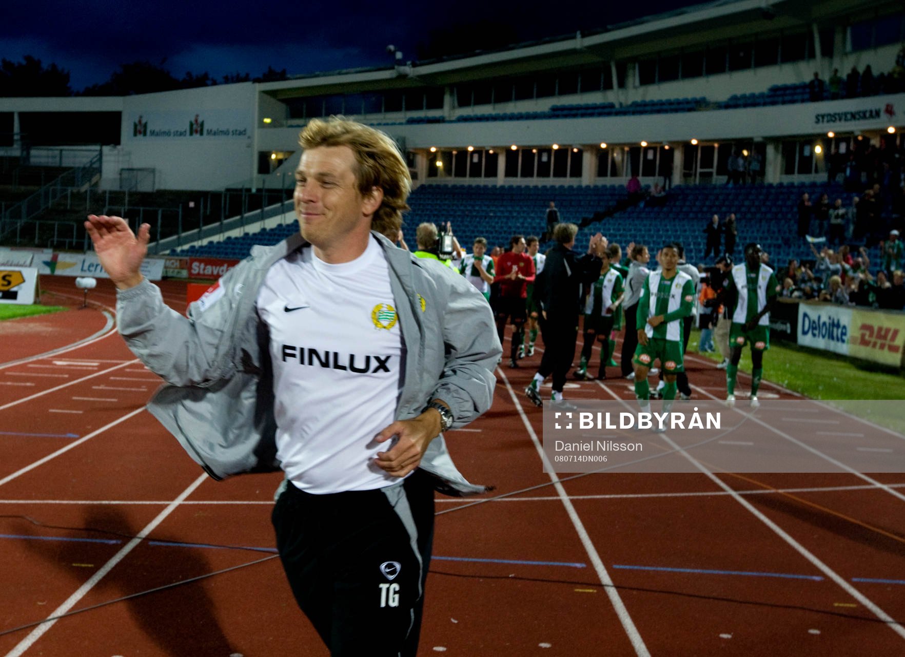 Tony Gustavsson, nöjd tränare i hammarby