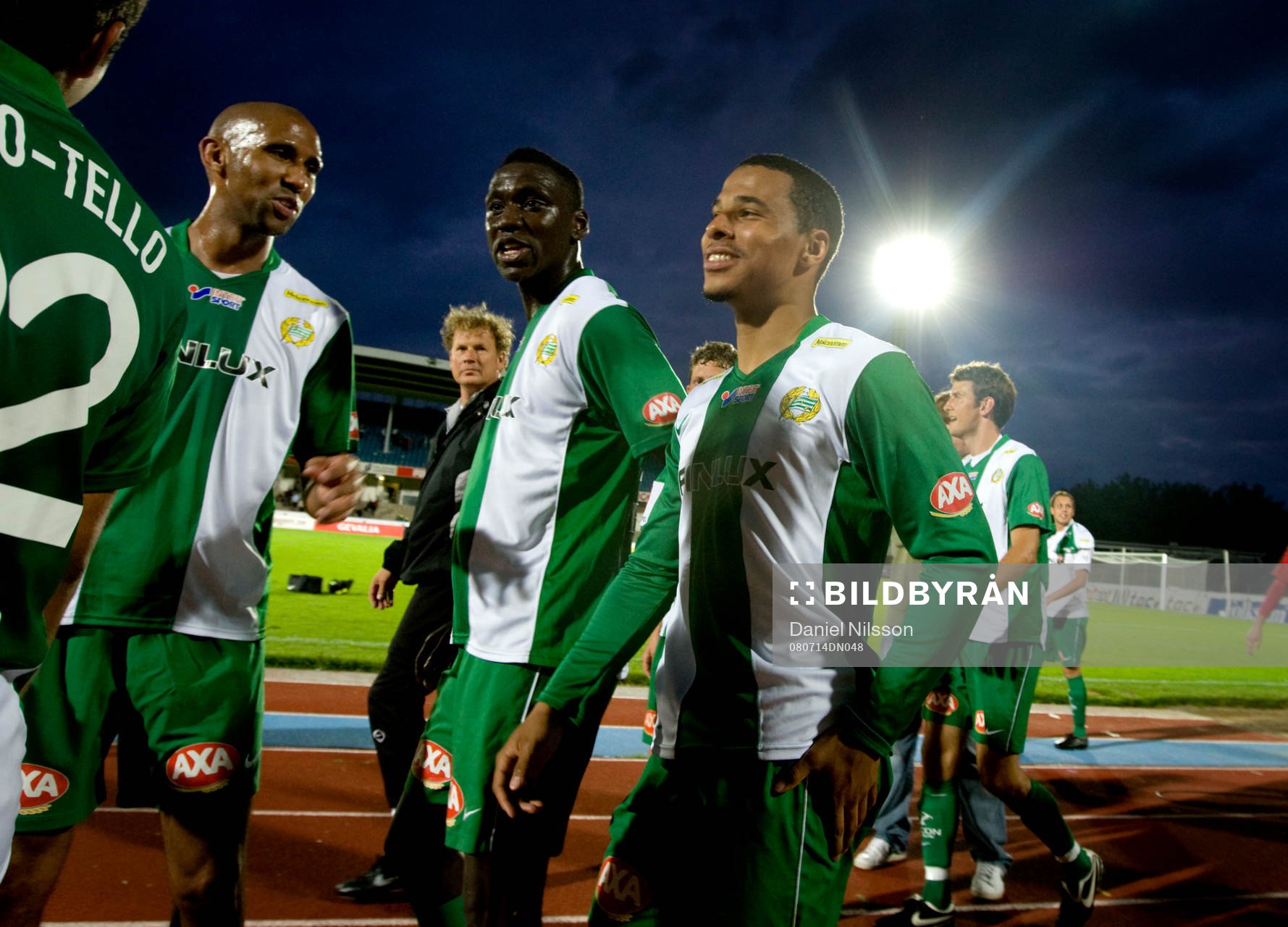 Christian Traoré, Alagie Sosseh och Charlie Davies,
