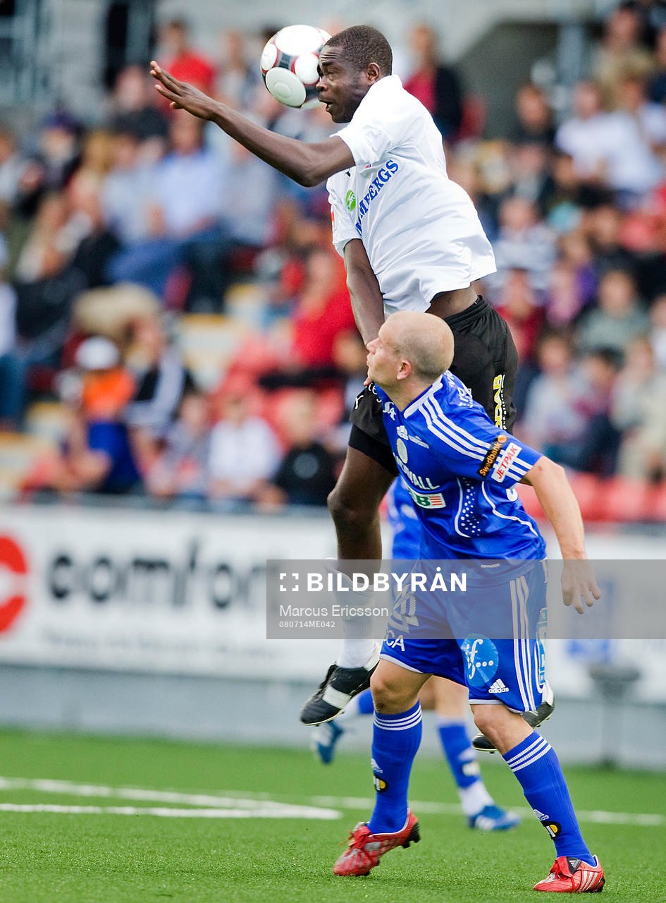 Bertin Samuel Zé Ndille, Örebro, och Johan Patriksson,